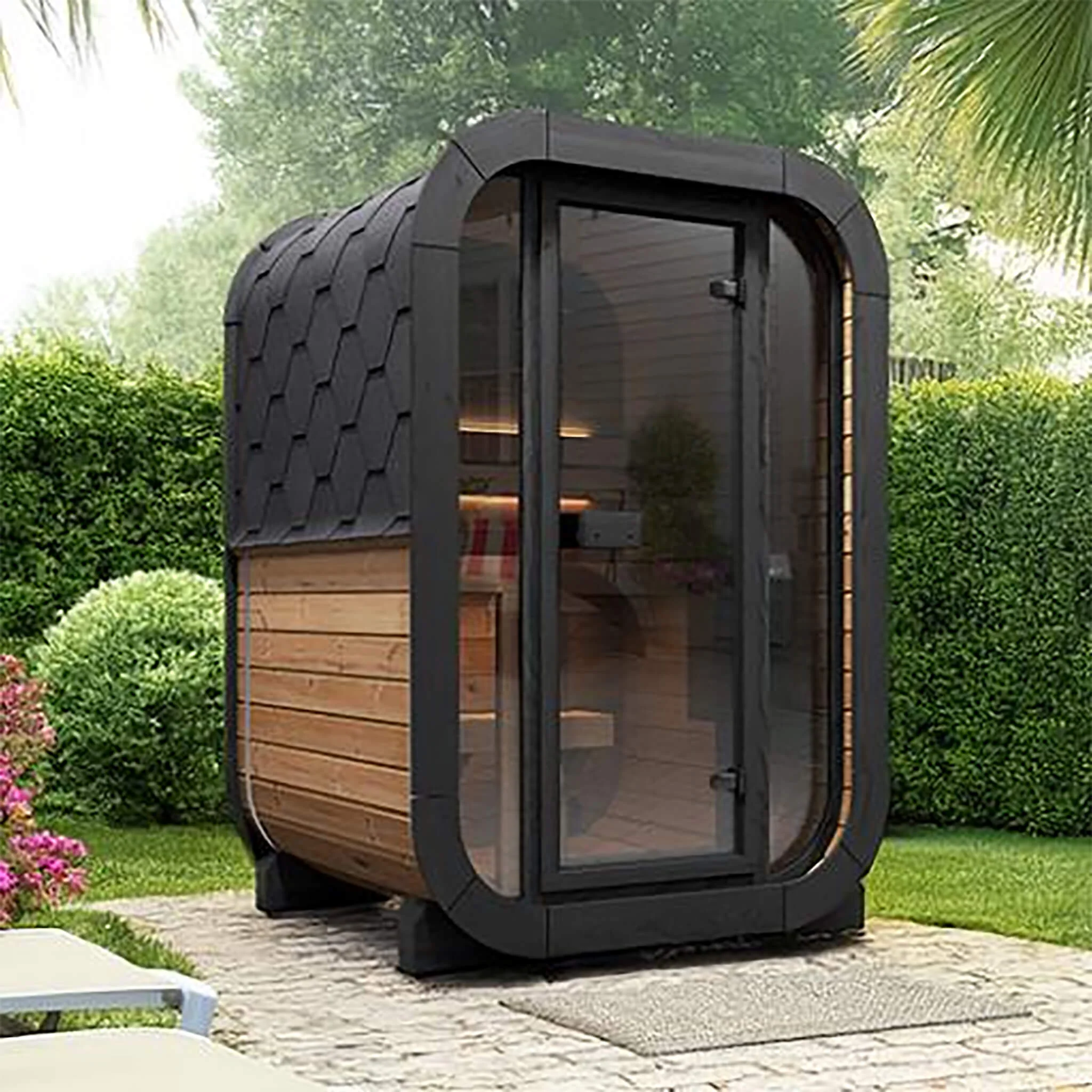 SaunaLife Model CL3G Cube-Series Outdoor 2-Person Home Sauna Kit [SL-MODELCL3G] (SAK23721) - Image 9