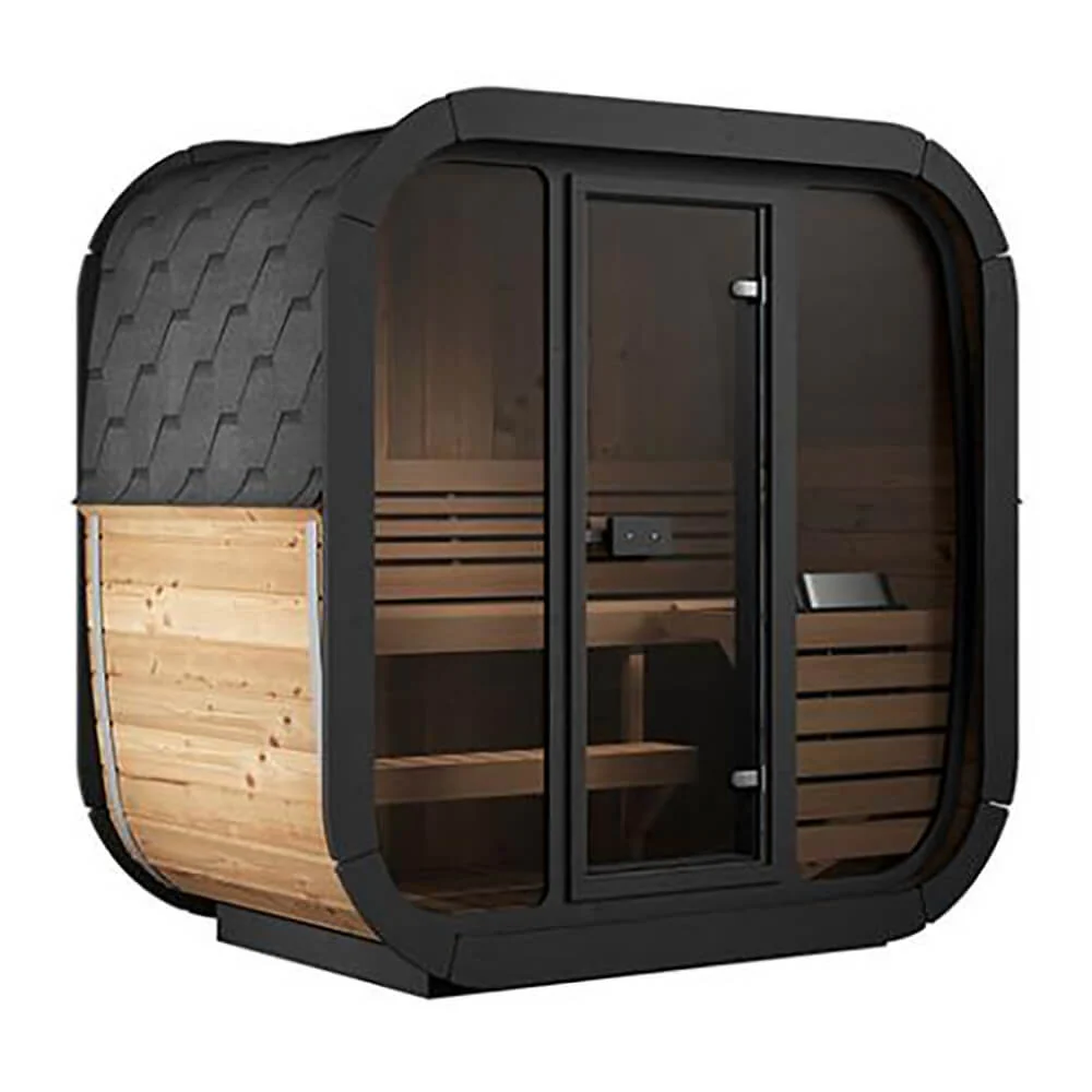 SaunaLife Model CL4G 3-Person Cube-Series Luxury Wooden Outdoor Home Sauna Kit [SL-MODELCL4G] (SAK92610) - Image 3