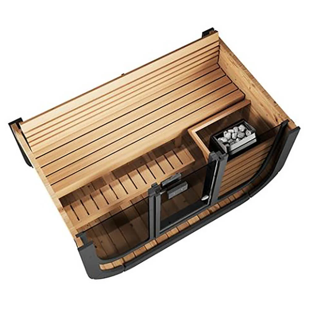 SaunaLife Model CL4G 3-Person Cube-Series Luxury Wooden Outdoor Home Sauna Kit [SL-MODELCL4G] (SAK92610) - Image 4