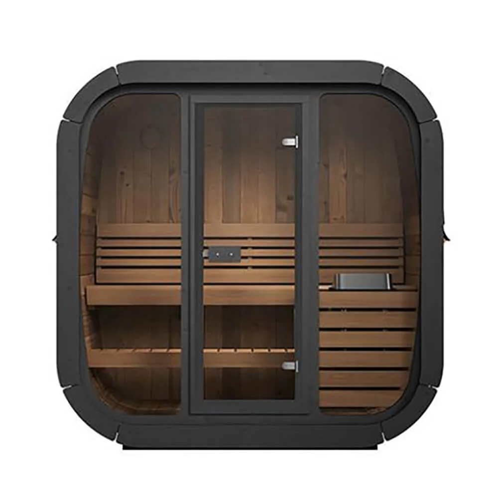 SaunaLife Model CL4G 3-Person Cube-Series Luxury Wooden Outdoor Home Sauna Kit [SL-MODELCL4G] (SAK92610) - Image 9