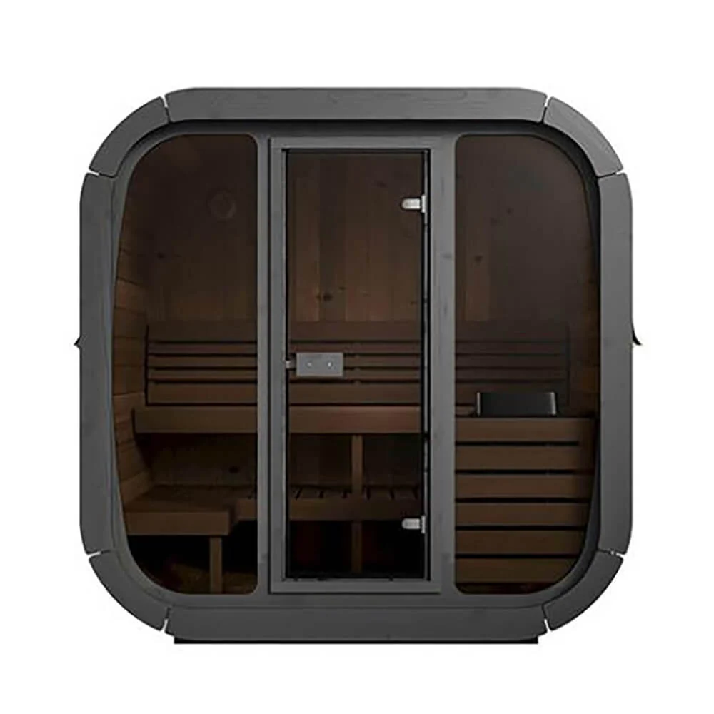 SaunaLife Model CL5G 4-Person Cube-Series Luxury Wooden Outdoor Home Sauna Kit [SL-MODELCL5G] (SAK91835) - Image 5