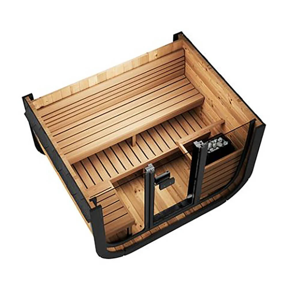 SaunaLife Model CL5G 4-Person Cube-Series Luxury Wooden Outdoor Home Sauna Kit [SL-MODELCL5G] (SAK91835) - Image 6
