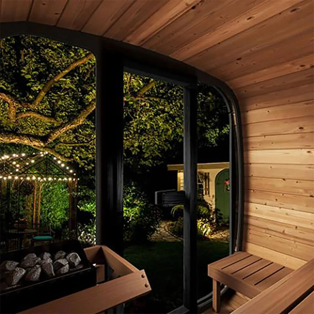 SaunaLife Model CL5G 4-Person Cube-Series Luxury Wooden Outdoor Home Sauna Kit [SL-MODELCL5G] (SAK91835) - Image 8