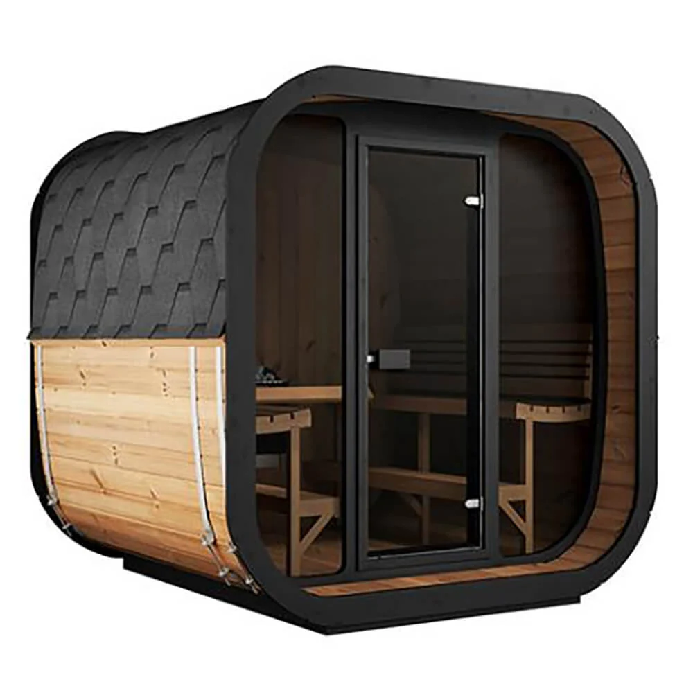 SaunaLife Model CL7G 6-Person Cube-Series Luxury Wooden Outdoor Home Sauna Kit [SL-MODELCL7G] (SAK95274) - Image 3