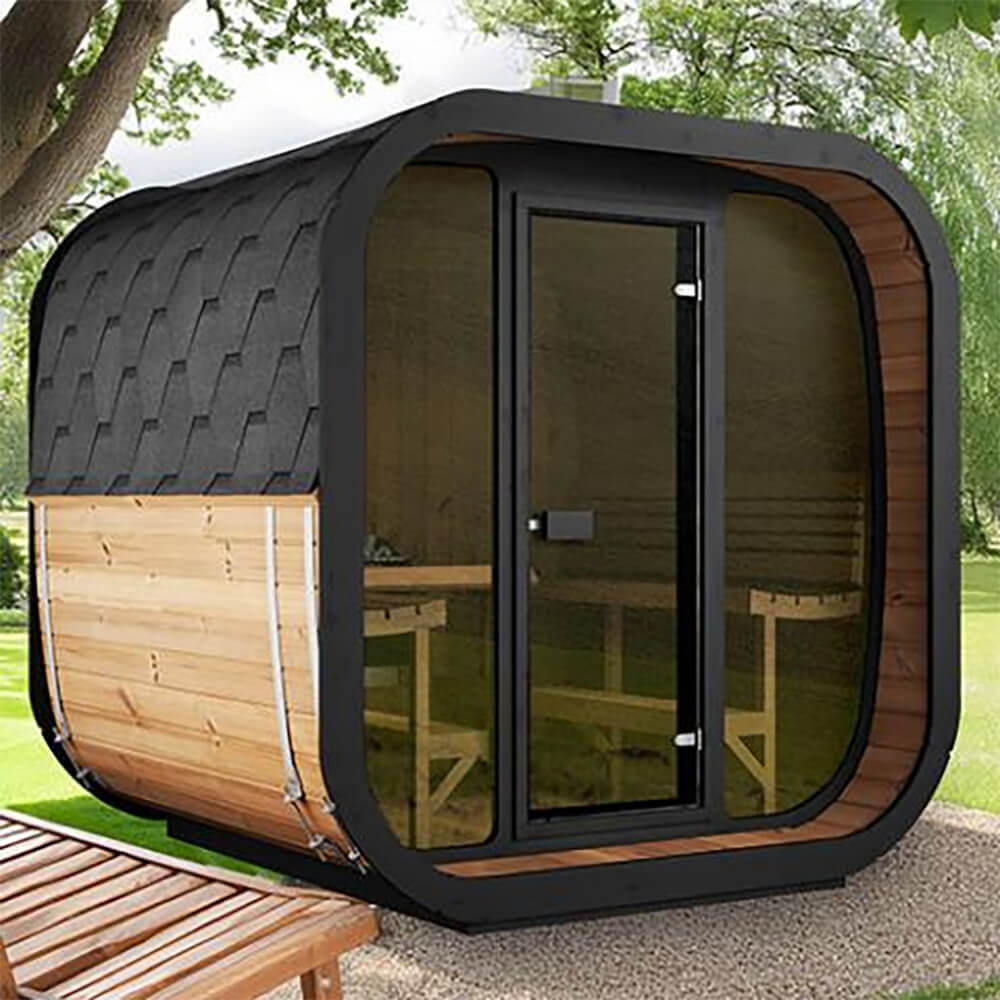 SaunaLife Model CL7G 6-Person Cube-Series Luxury Wooden Outdoor Home Sauna Kit [SL-MODELCL7G] (SAK95274) - Image 9