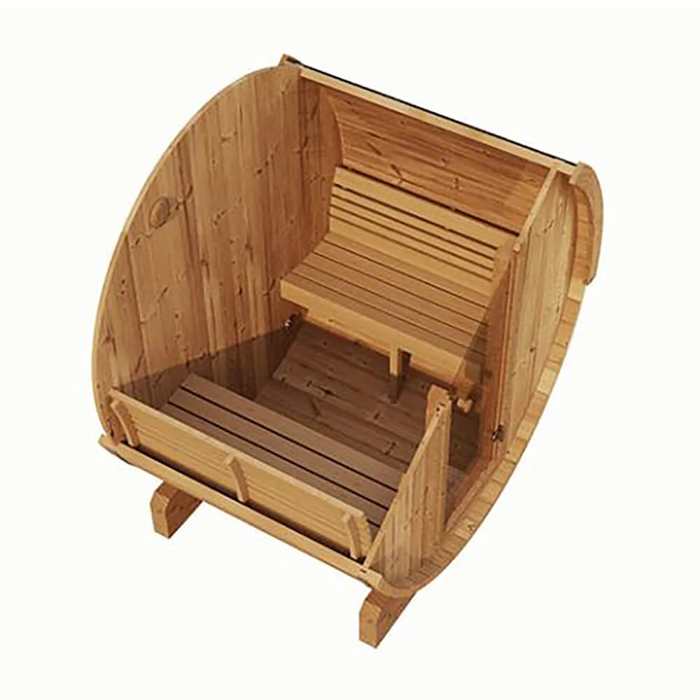 SaunaLife Model E6 Ergo Series 3-Person Thermo-Spruce Backyard Sauna Barrel [SL-MODELE6] (SAK38572) - Image 6