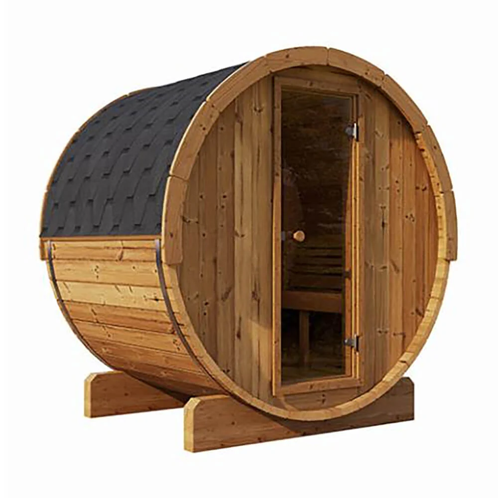 SaunaLife Model E6 Ergo Series 3-Person Thermo-Spruce Backyard Sauna Barrel [SL-MODELE6] (SAK38572) - Image 9