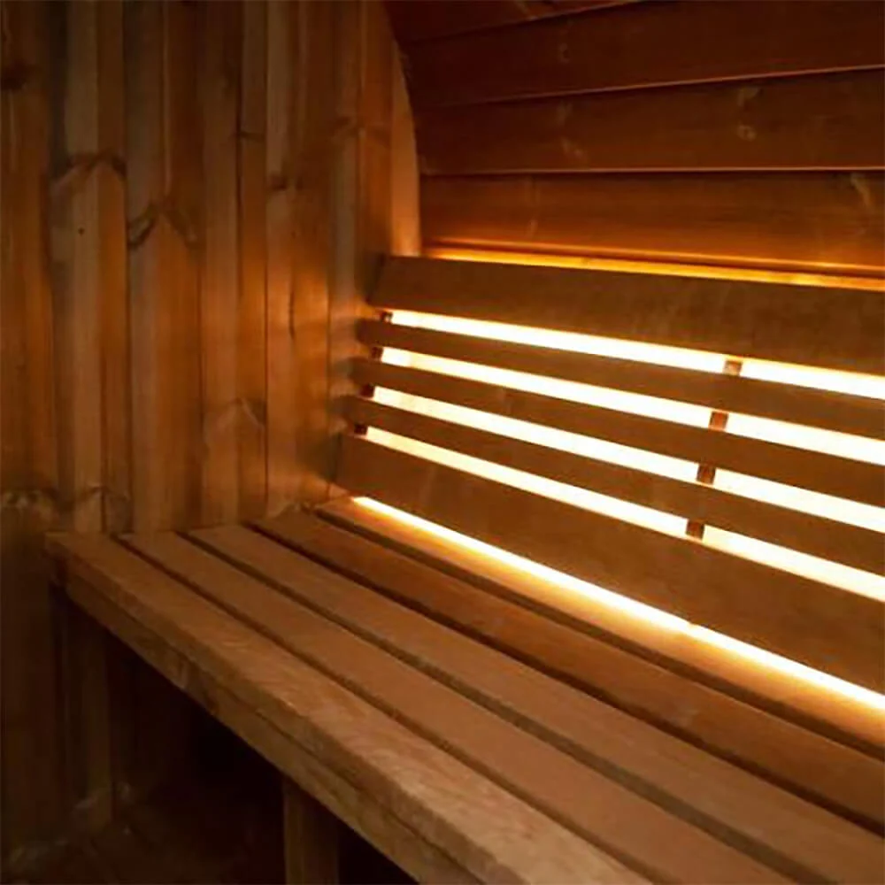 SaunaLife Model E7G Ergo Series 4-Person Outdoor Sauna Barrel With Glass Front [SL-MODELE7G] (SAK81934) - Image 8