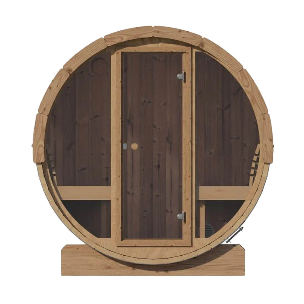 SaunaLife Model E7G Ergo Series 4-Person Outdoor Sauna Barrel With Glass Front [SL-MODELE7G] (SAK81934) - Image 9