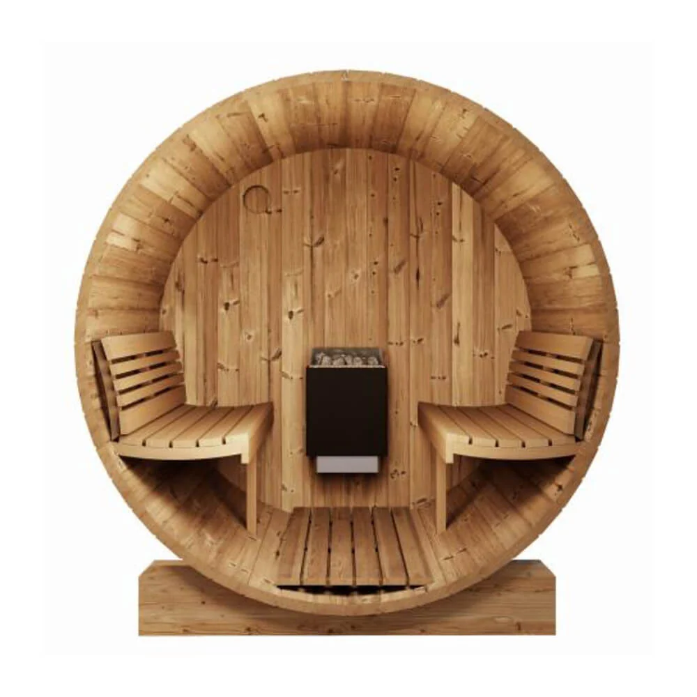 SaunaLife Model E8 Ergo Series 6-Person Outdoor Thermo-Spruce Sauna Barrel [SL-MODELE8] (SAK31809) - Image 10