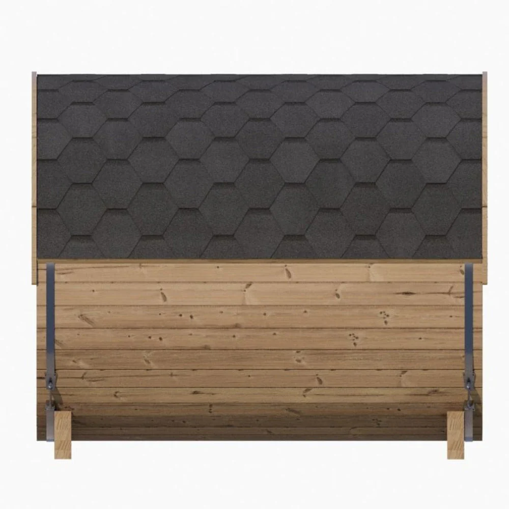SaunaLife Model E8G Ergo Series 6-Person Outdoor Sauna Barrel With Tempered Glass Front [SL-MODELE8G] (SAK92814) - Image 5