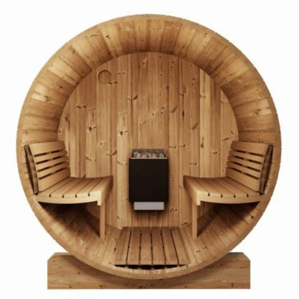 SaunaLife Model E8W Ergo Series 6-Person Outdoor Thermo-Spruce Sauna Barrel [SL-MODELE8W] (SAK92573) - Image 5
