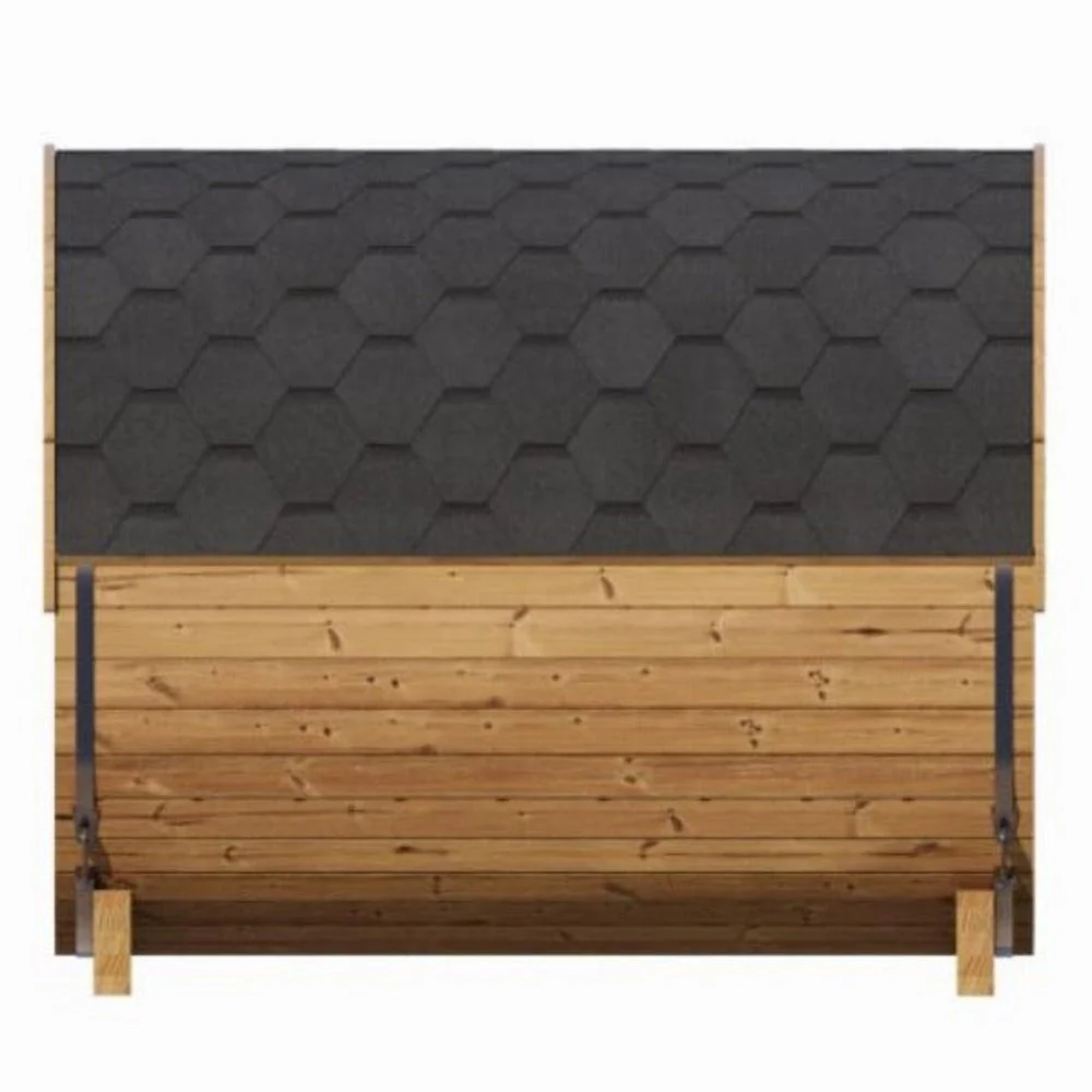 SaunaLife Model E8W Ergo Series 6-Person Outdoor Thermo-Spruce Sauna Barrel [SL-MODELE8W] (SAK92573) - Image 7