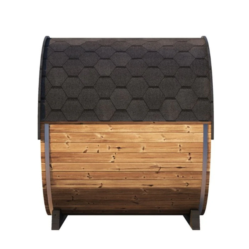 SaunaLife Model EE8G Ergo Series 6-Person Outdoor Sauna Barrel With Tempered Glass Front [SL-MODELEE8G] (SAK95812) - Image 7