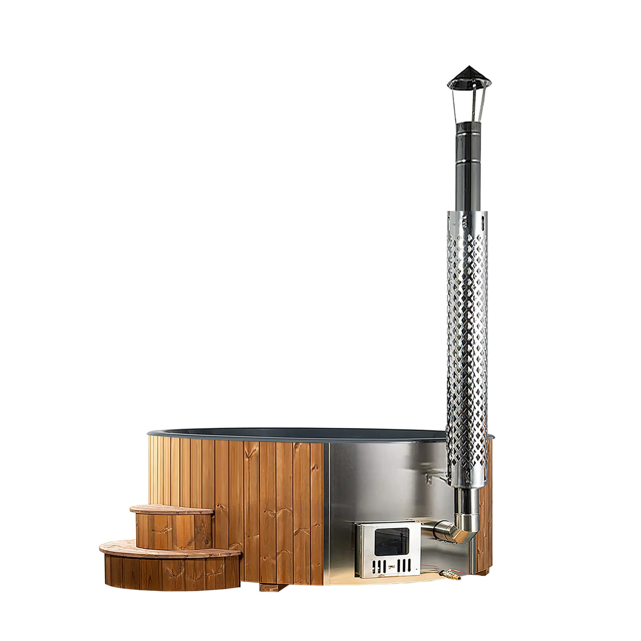 SaunaLife Model S4N Premium 6-Person Home Wood-Burning Hot Tub [SL-MODELS4N] (SAK28371) - Image 10