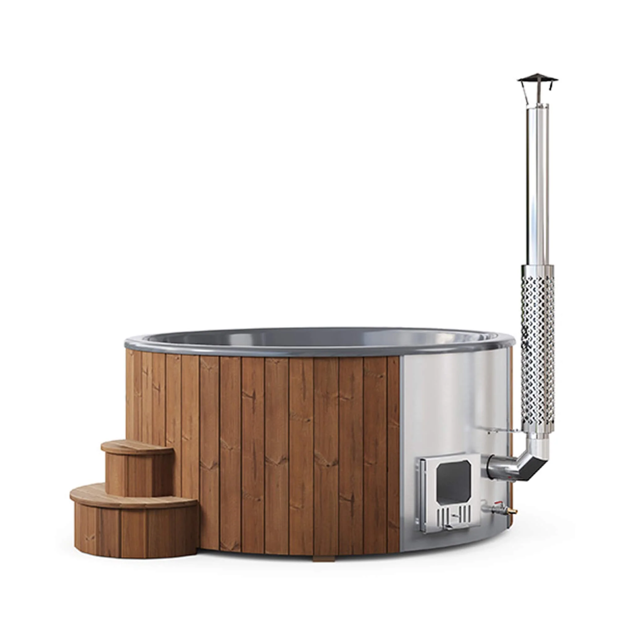 SaunaLife Model S6N 7-Person Soak-Series Home Wood-Burning Hot Tub [SL-MODELS6N] (SAK74815) - Image 5