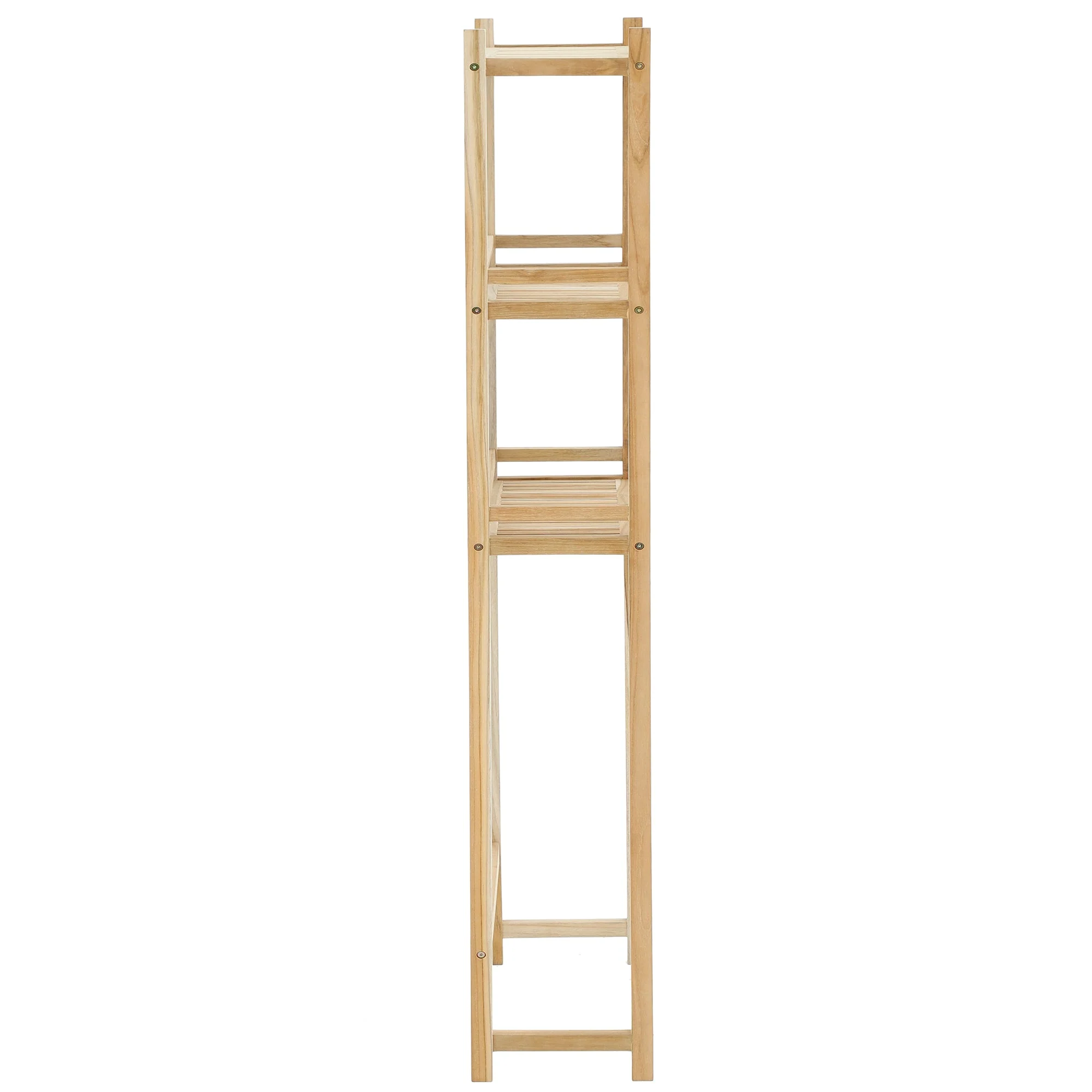 Savannah Natural Teak Bathroom Indoor/Outdoor Toilet Storage Rack - Image 3