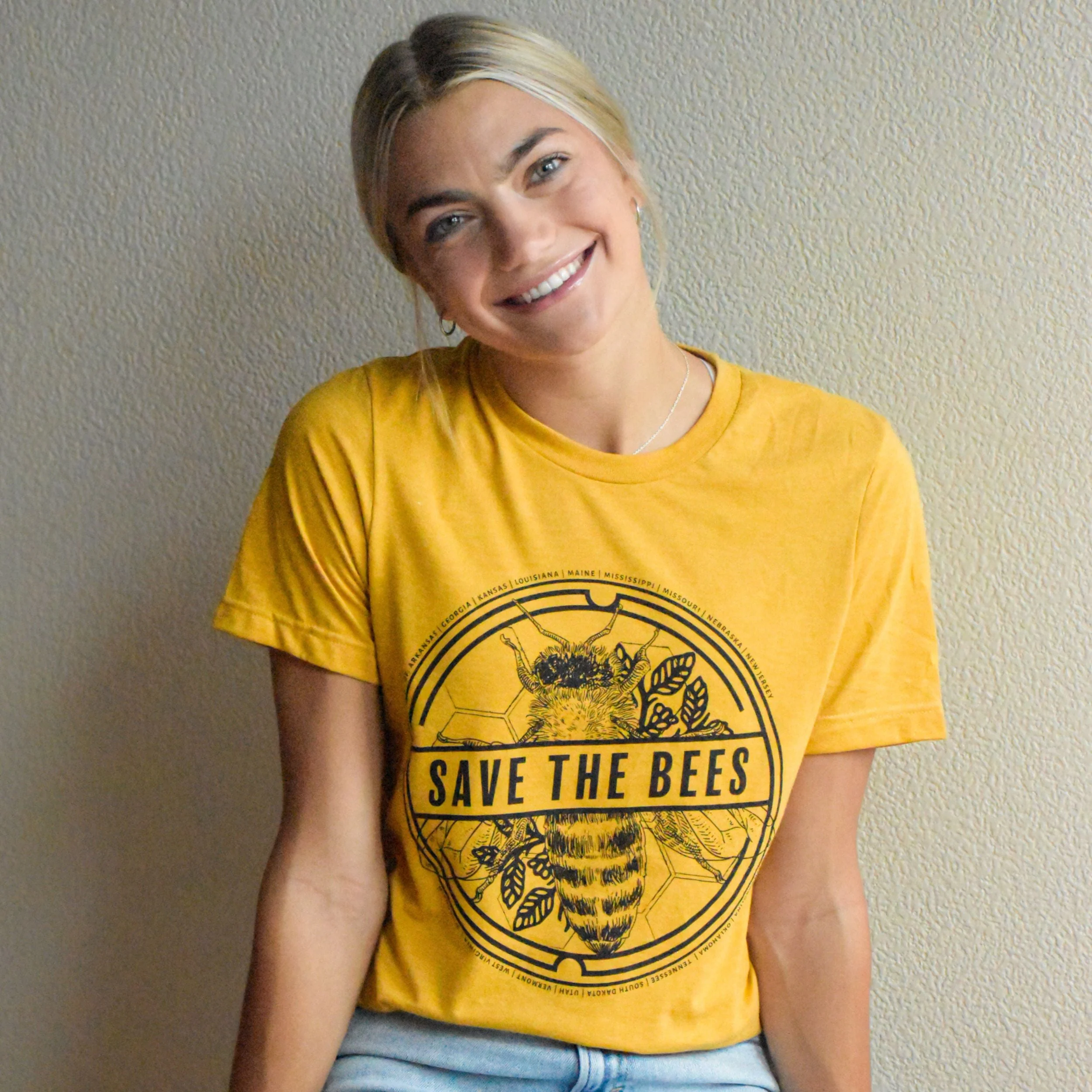 Save The Bees T-Shirt | Multiple Sizes | The Hex + The Hive - Image 3