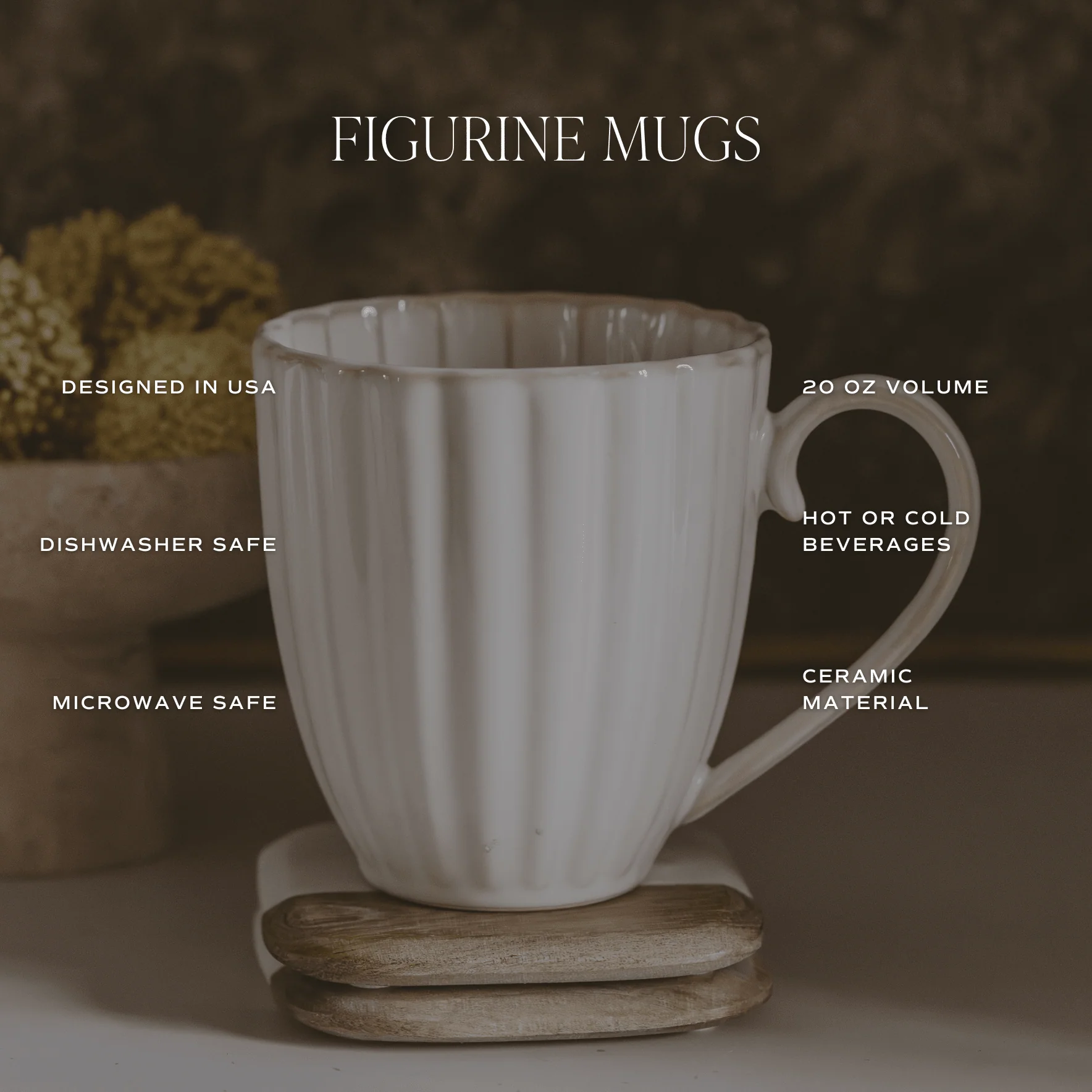 Scallop 20 oz Figural Coffee Mug - Image 4