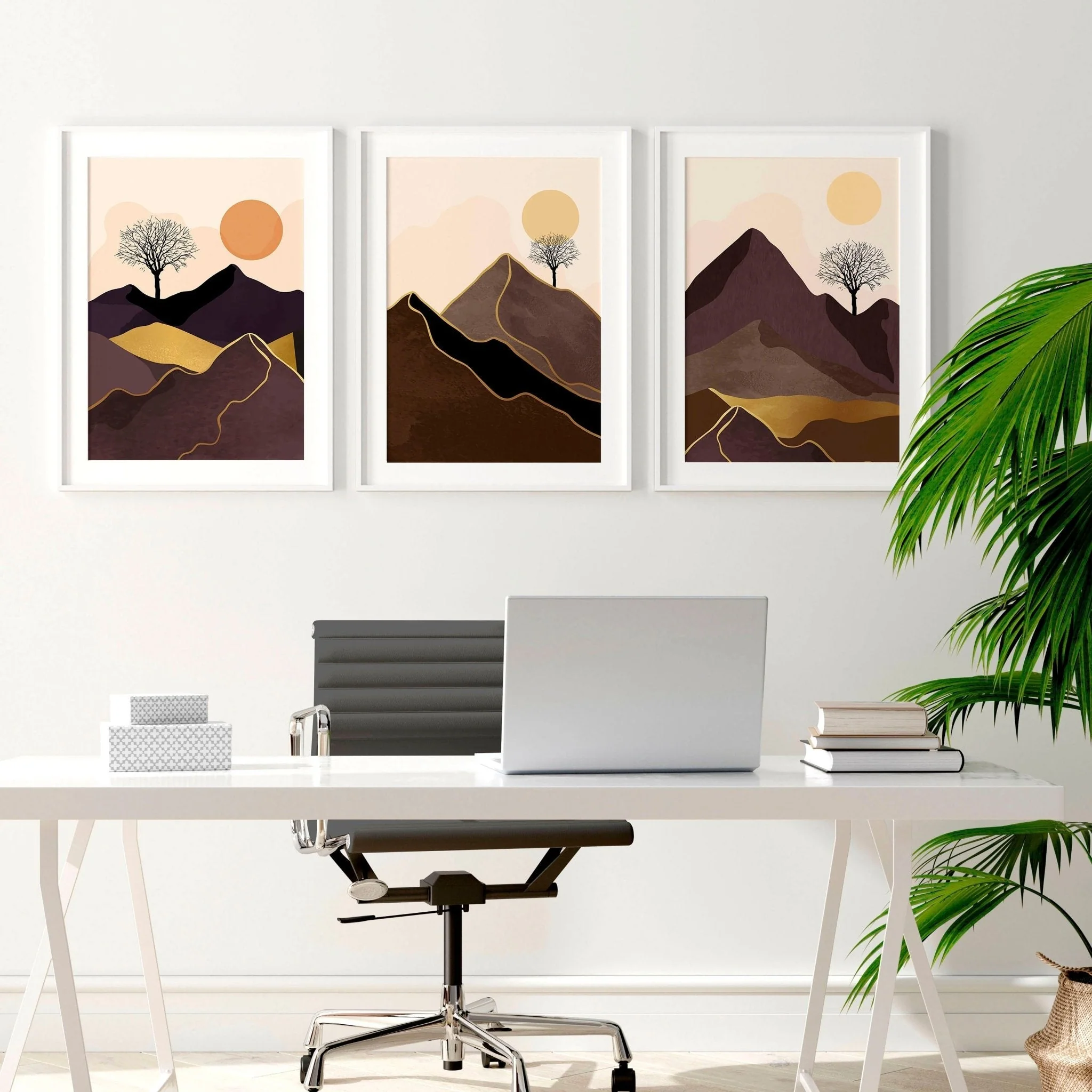 Scandi decor for office | set of 3 wall art prints - Image 2