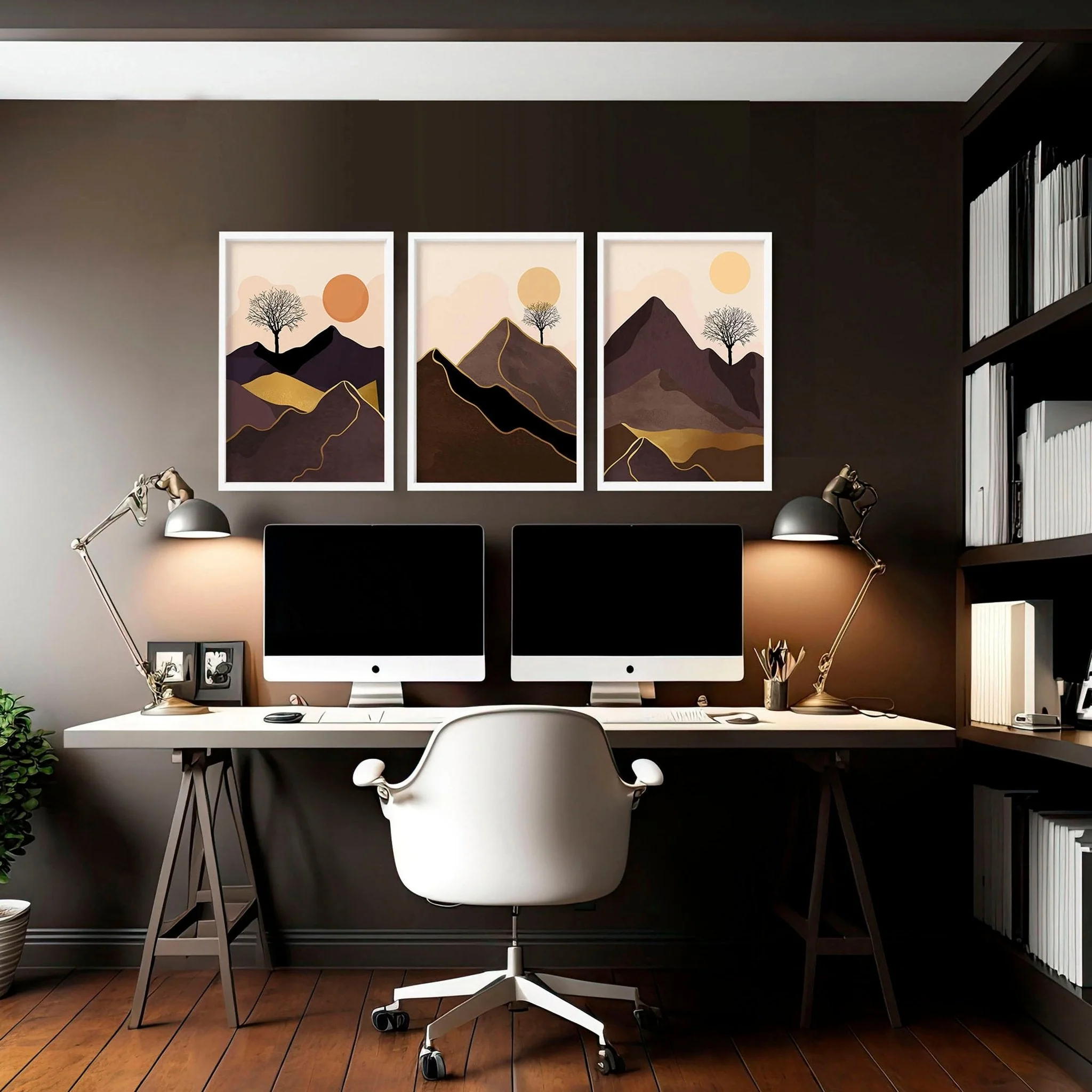 Scandi decor for office | set of 3 wall art prints - Image 3