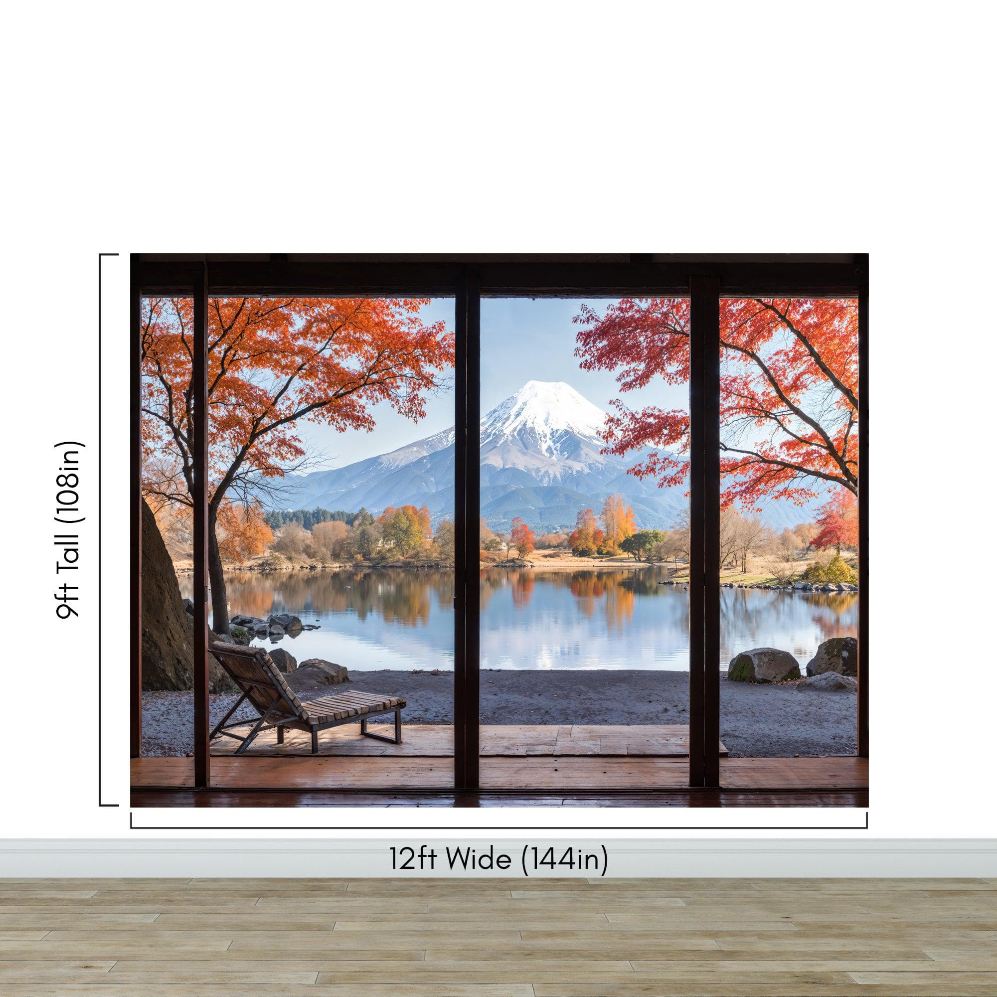 Scenic Lake View with Mount Fuji 3D Wallpaper Mural. #6988 - Image 10