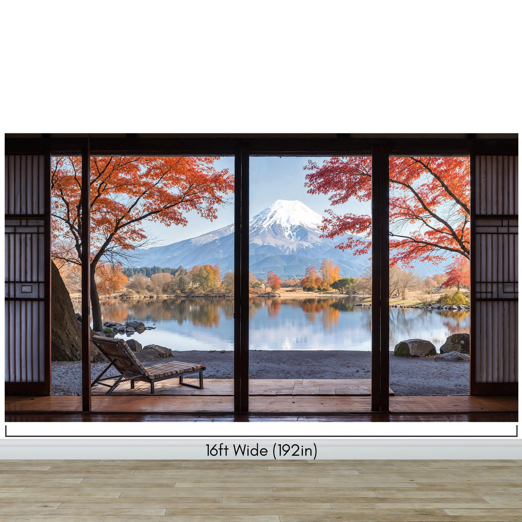 Scenic Lake View with Mount Fuji 3D Wallpaper Mural. #6988 - Image 11