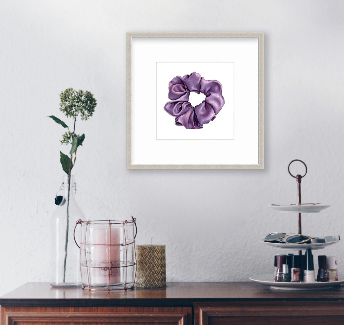 Scrunchie I (Purple) - Open Edition Paper Print - Image 2
