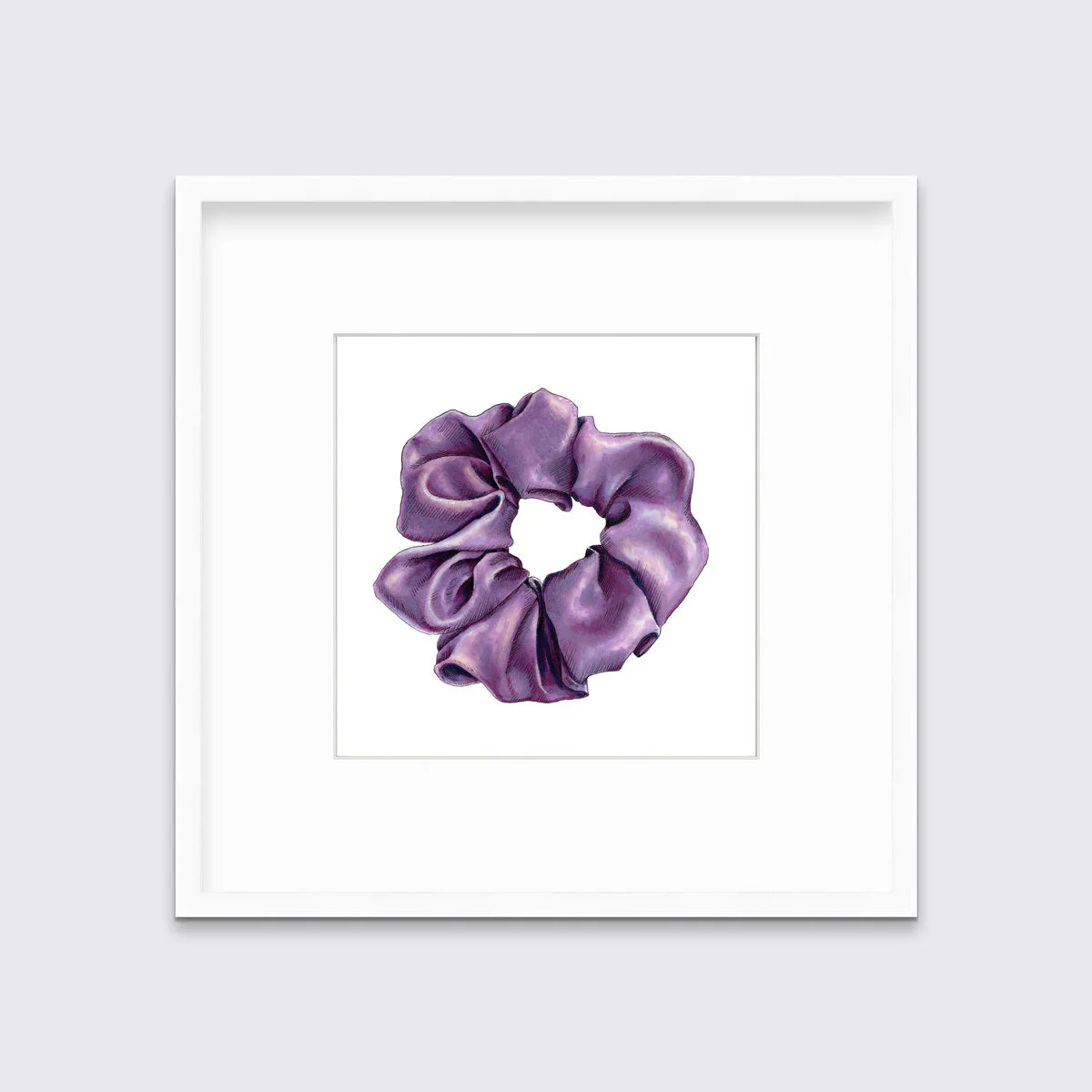 Scrunchie I (Purple) - Open Edition Paper Print - Image 5