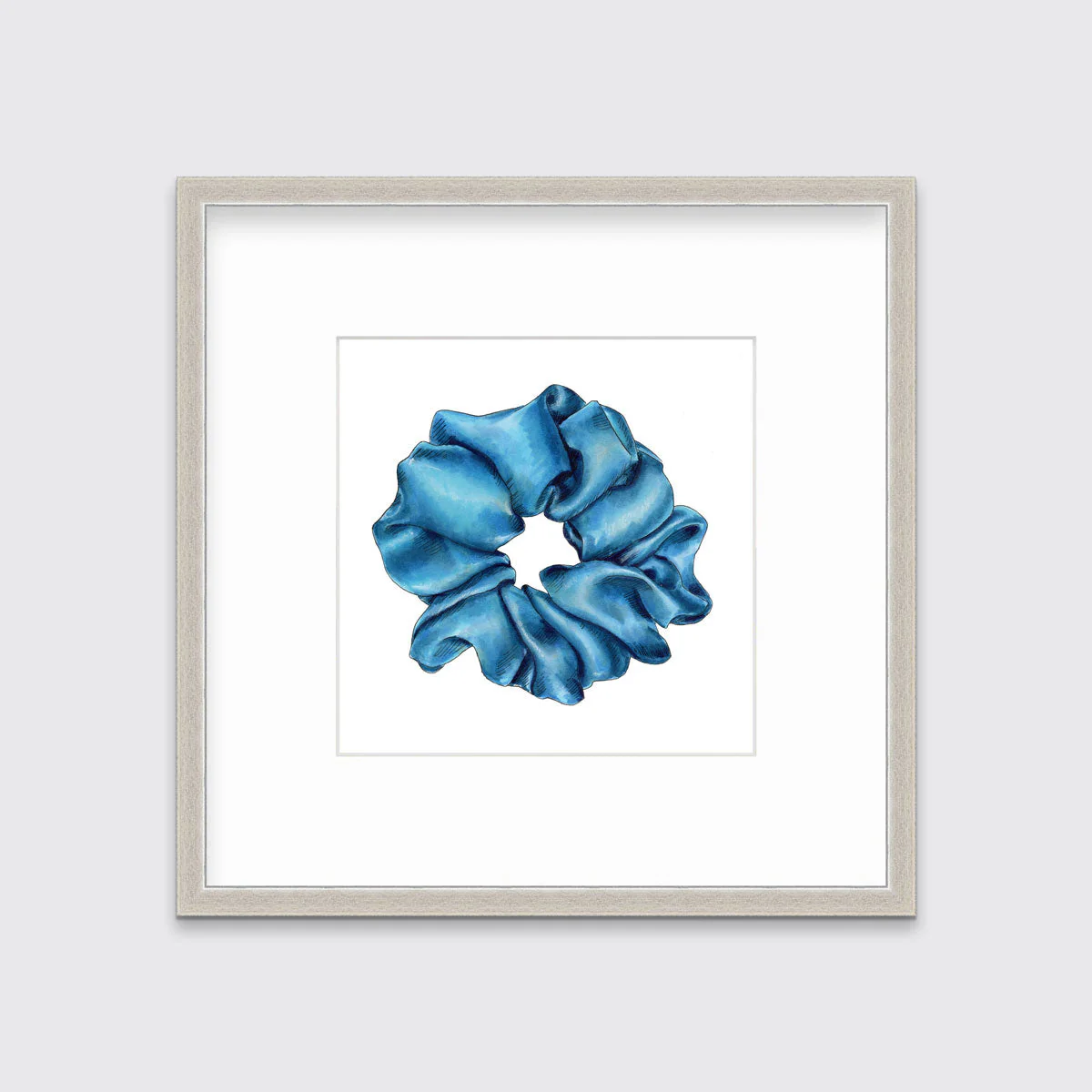 Scrunchie II (Blue) - Open Edition Paper Print - Image 3