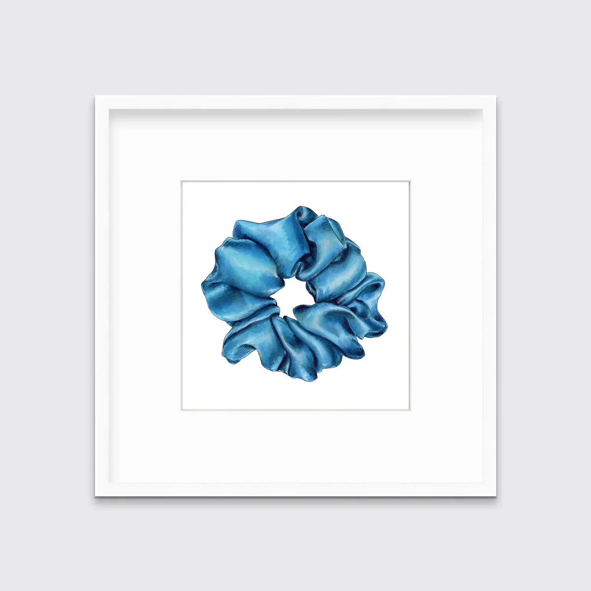 Scrunchie II (Blue) - Open Edition Paper Print - Image 5