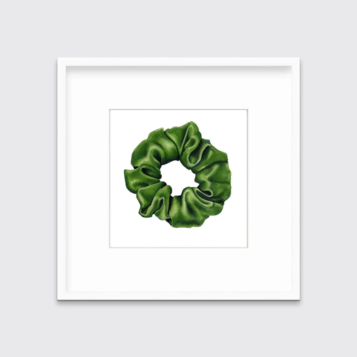 Scrunchie IV (Green) - Open Edition Paper Print - Image 5