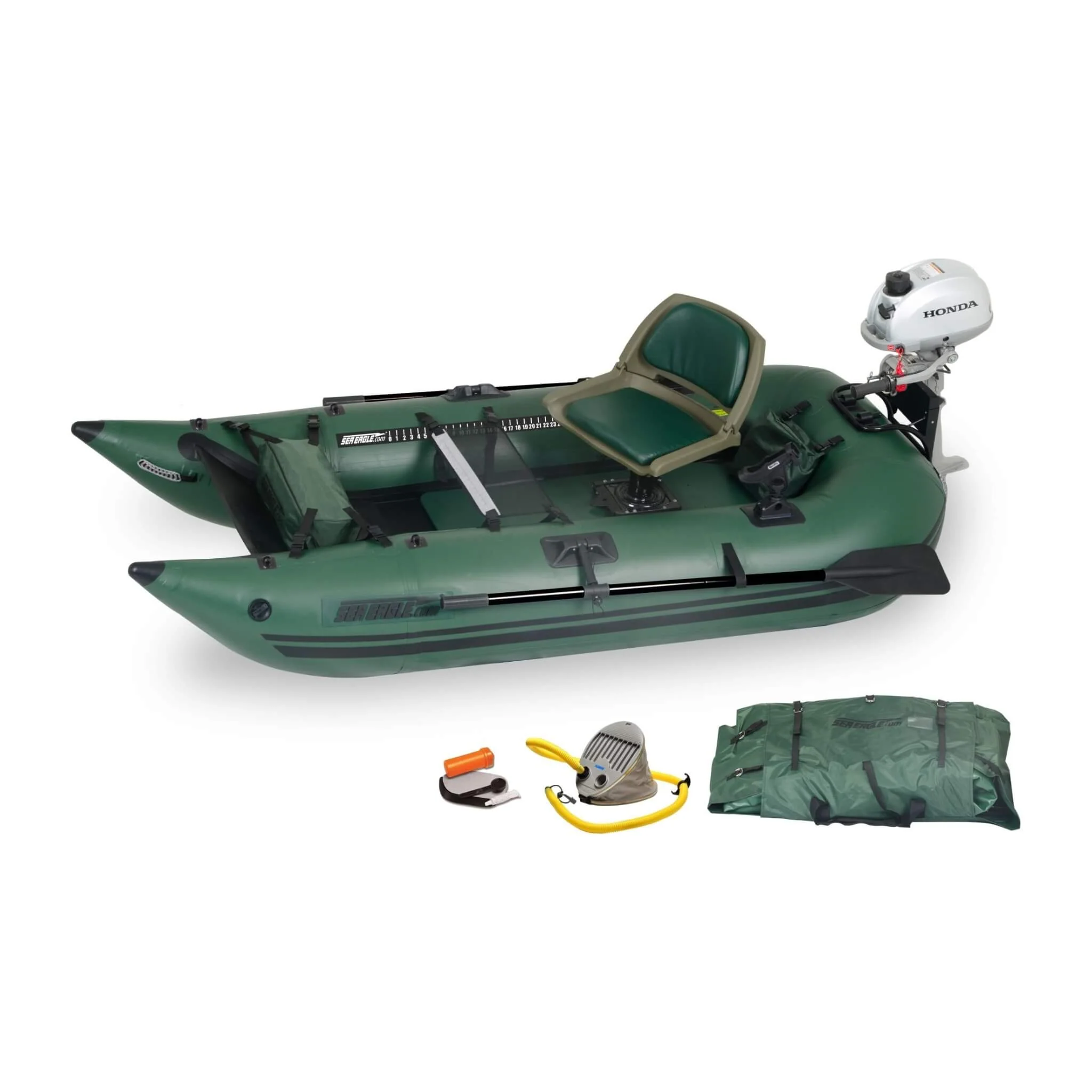 Sea Eagle 1-Person Frameless Pontoon Inflatable Fishing Boat, 9FT [285FPBK] (SAK93163) - Image 13
