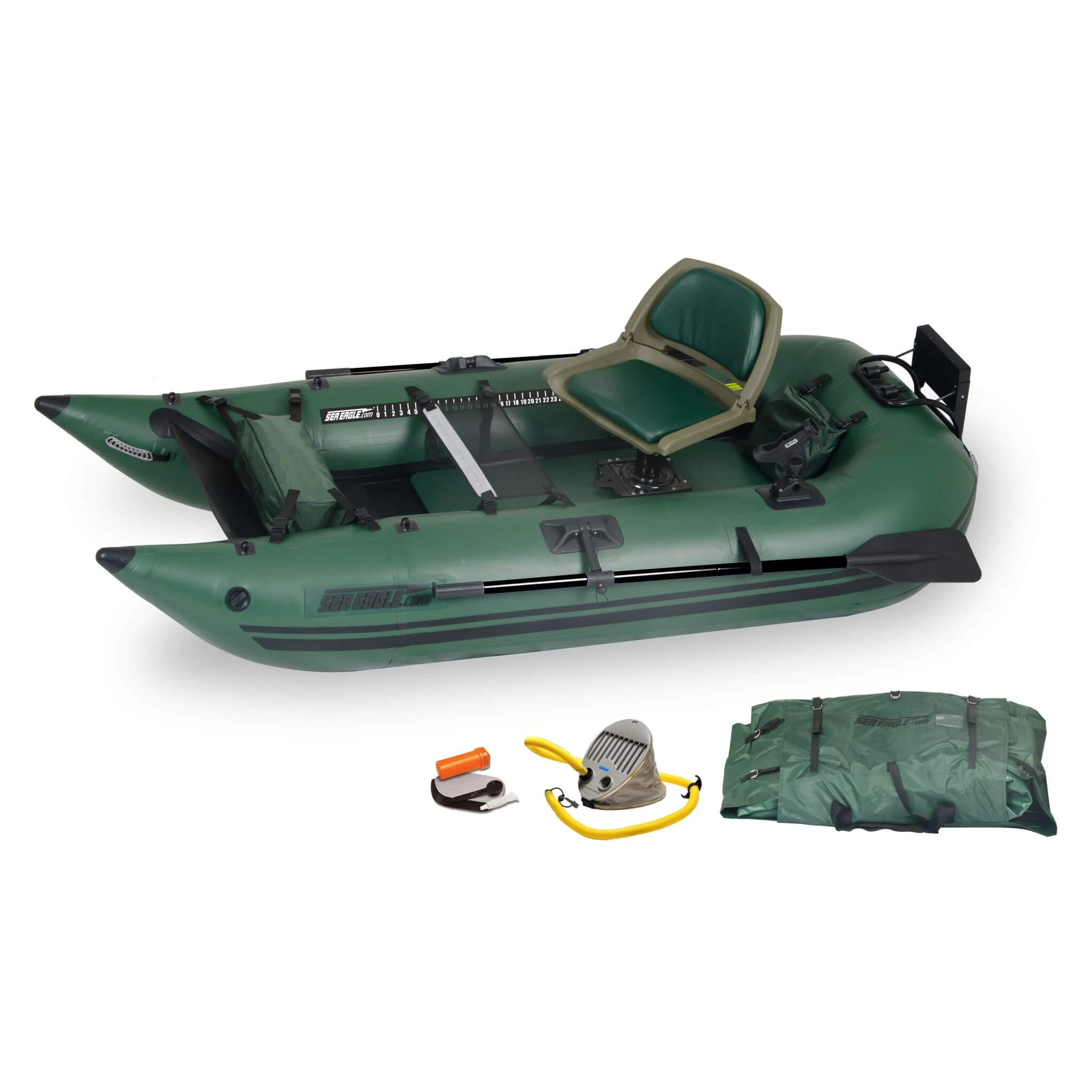Sea Eagle 1-Person Frameless Pontoon Inflatable Fishing Boat, 9FT [285FPBK] (SAK93163) - Image 19