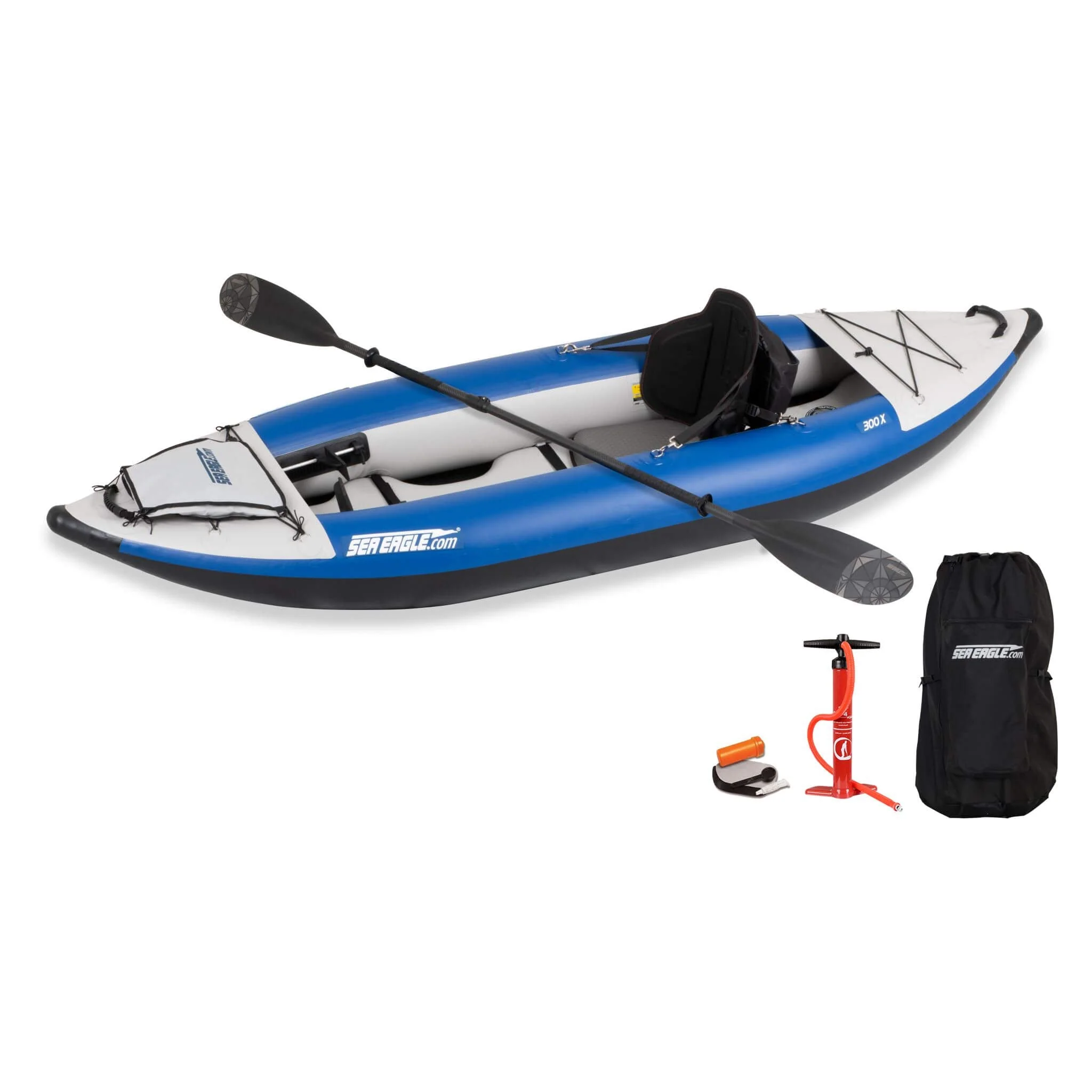 Sea Eagle 300X Explorer 1-Person Inflatable Kayak With Adjustable Footrest [300XK] (SAK18457) - Image 8