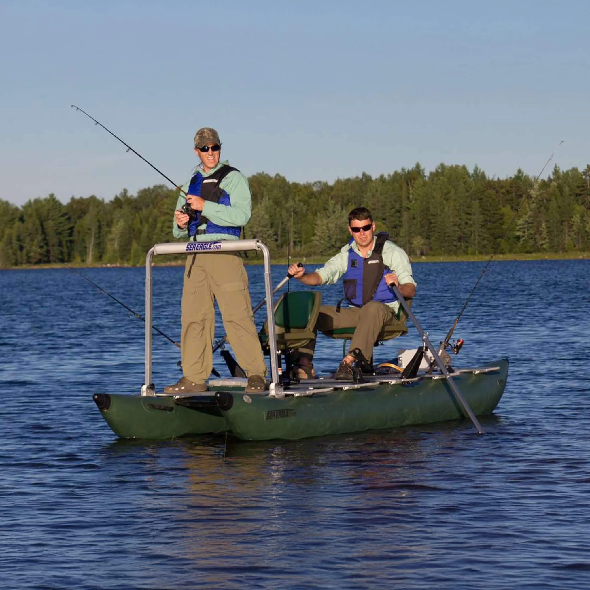 Sea Eagle 375FC FoldCat 2-Persons Inflatable Fishing Lightweight Pontoon Boat [375FCK] (SAK34652) - Image 6