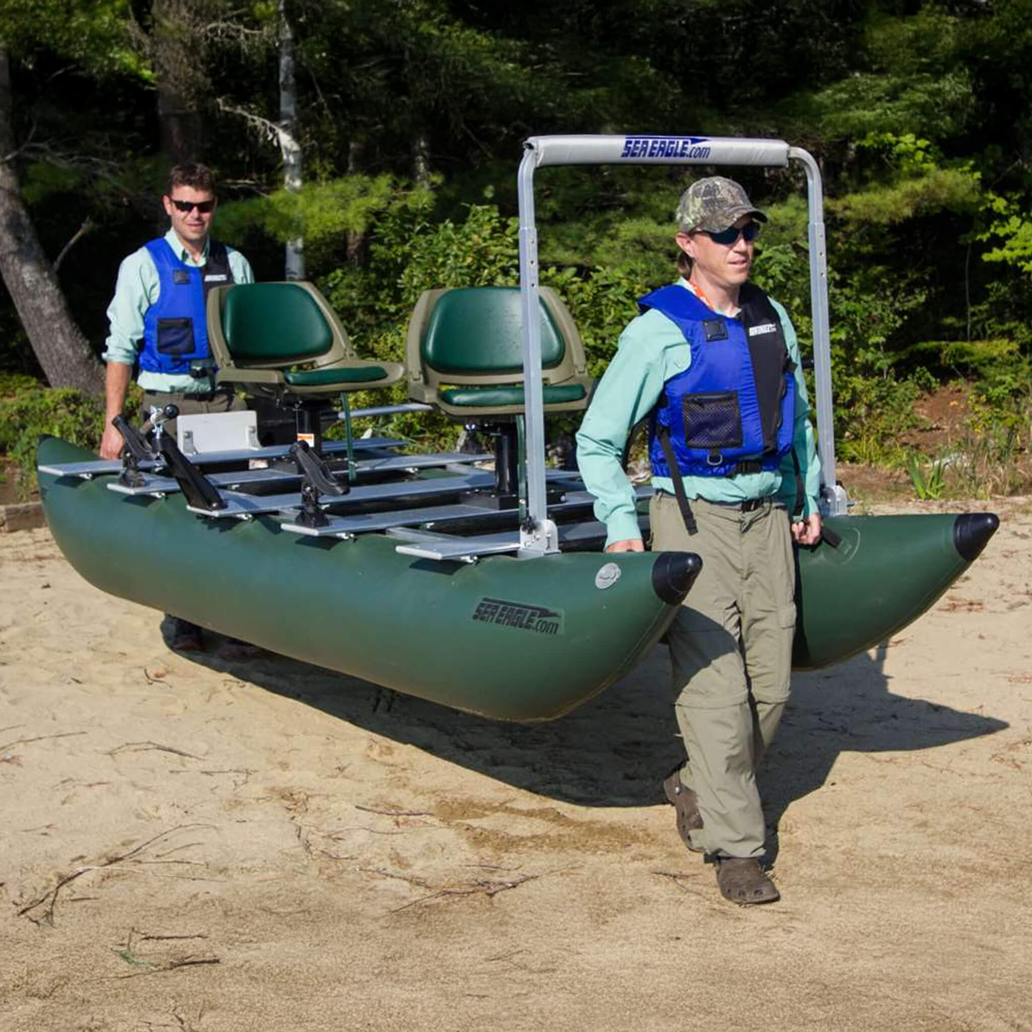 Sea Eagle 375FC FoldCat 2-Persons Inflatable Fishing Lightweight Pontoon Boat [375FCK] (SAK34652) - Image 8