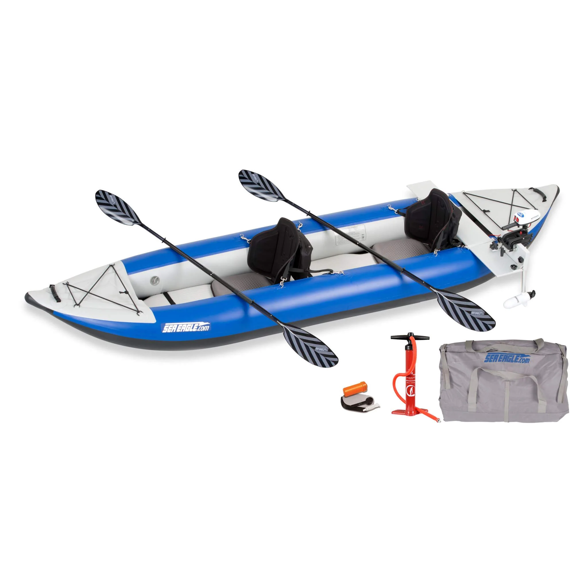 Sea Eagle 380X Explorer 3-Person Inflatable Kayak With Large Removable Rear Center Skeg [380XK] (SAK97562) - Image 10