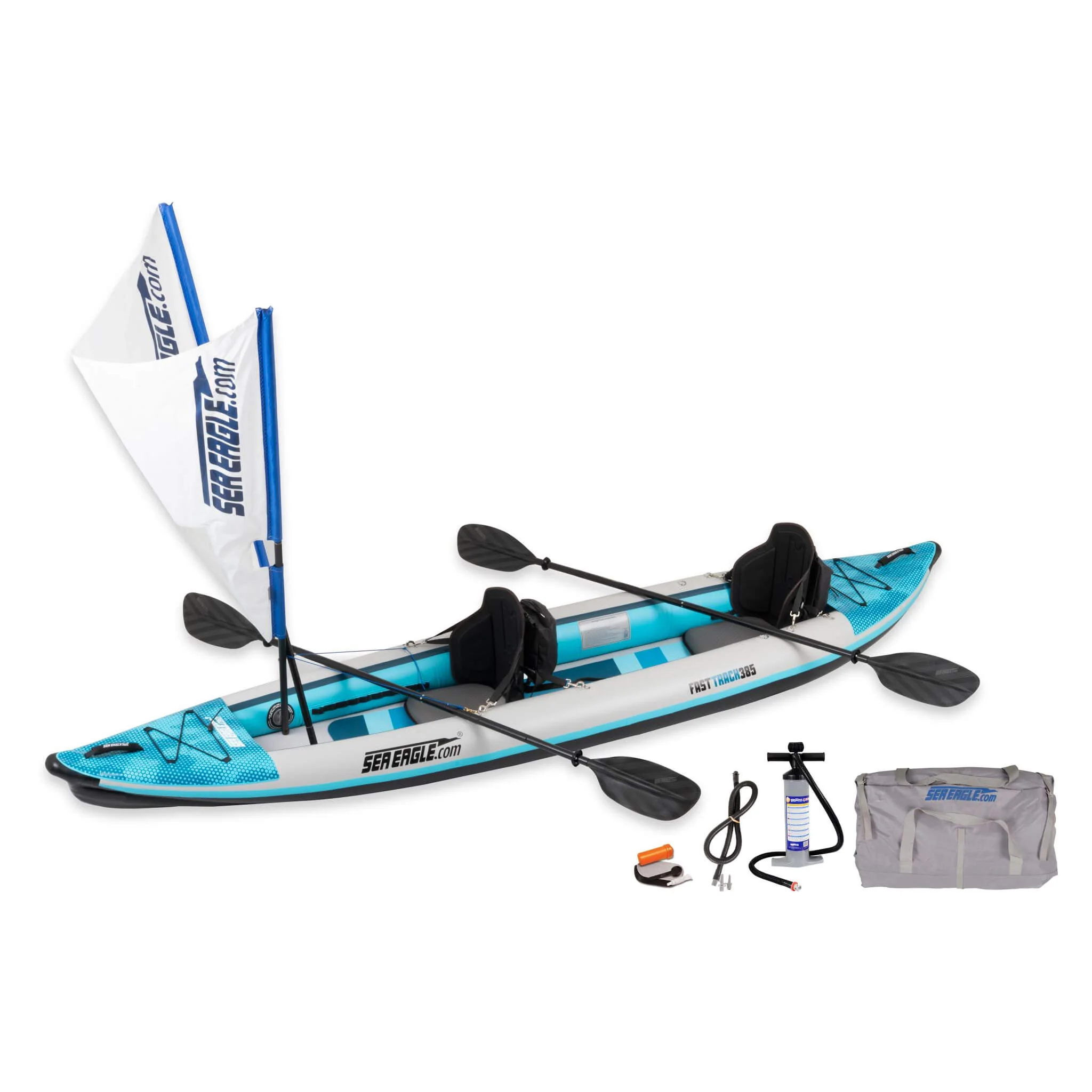 Sea Eagle 385FT FastTrack 2-Person V-Bottom Inflatable Kayak, 12FT [385FTK] (SAK25086) - Image 12