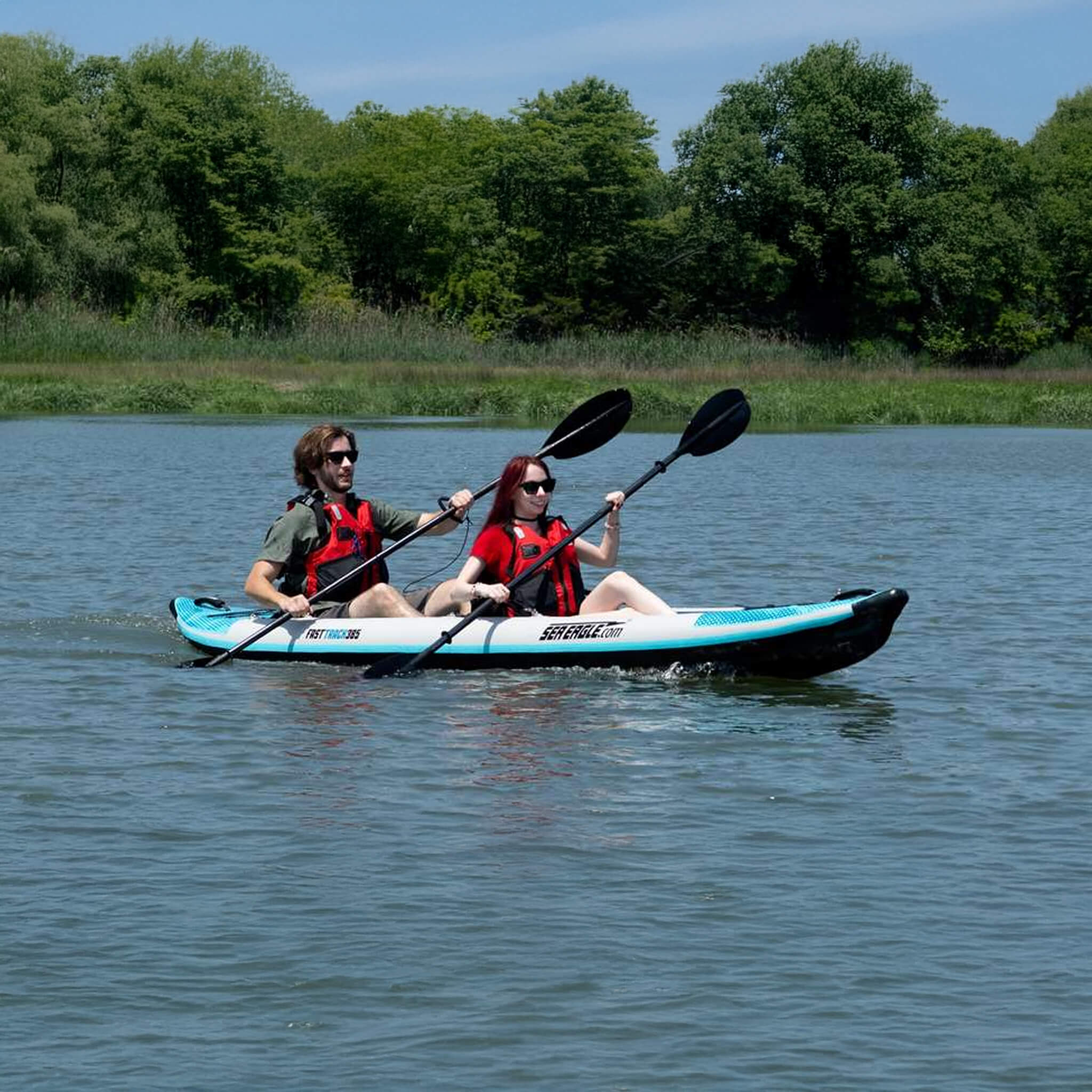 Sea Eagle 385FT FastTrack 2-Person V-Bottom Inflatable Kayak, 12FT [385FTK] (SAK25086) - Image 8