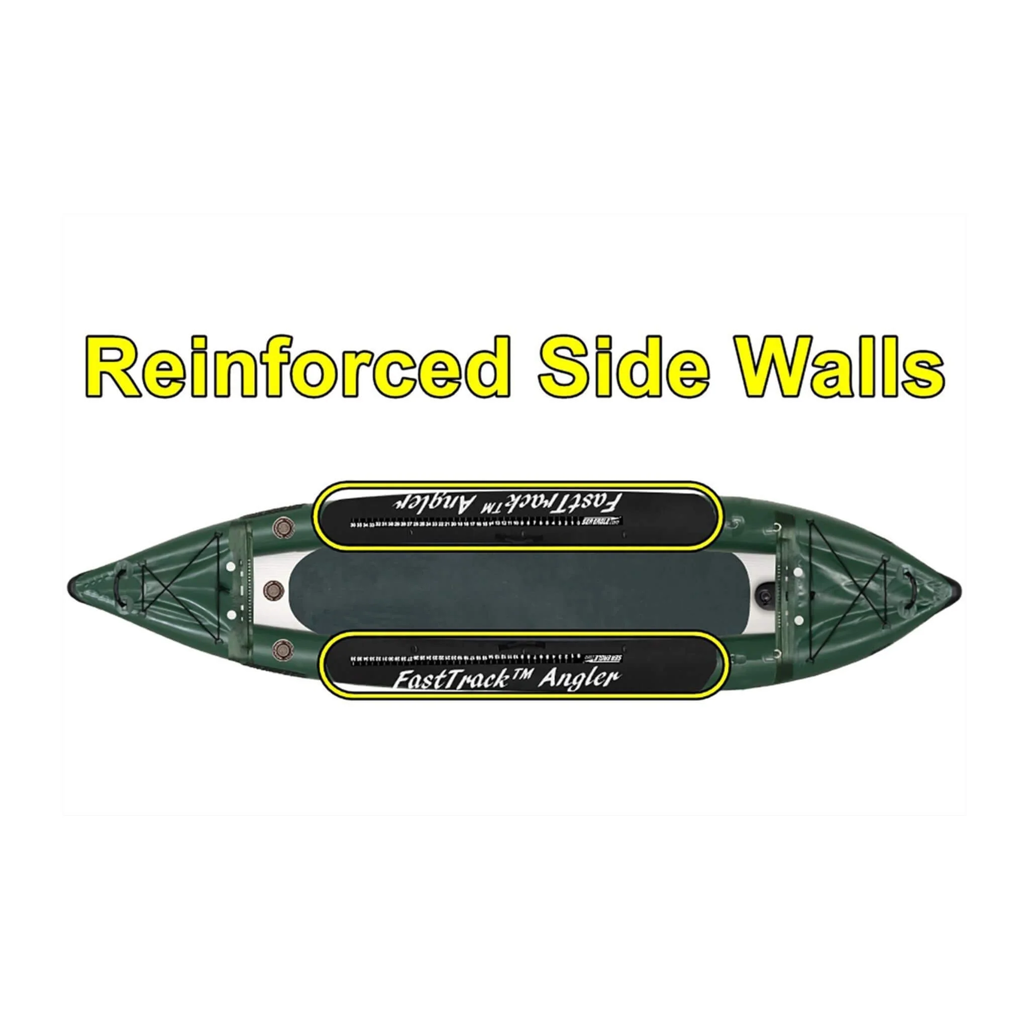 Sea Eagle 385FTA FastTrack 2- Persons Angler Inflatable Hunter Green Fishing Kayak, 12FT [385FTAK] (SAK80139) - Image 11