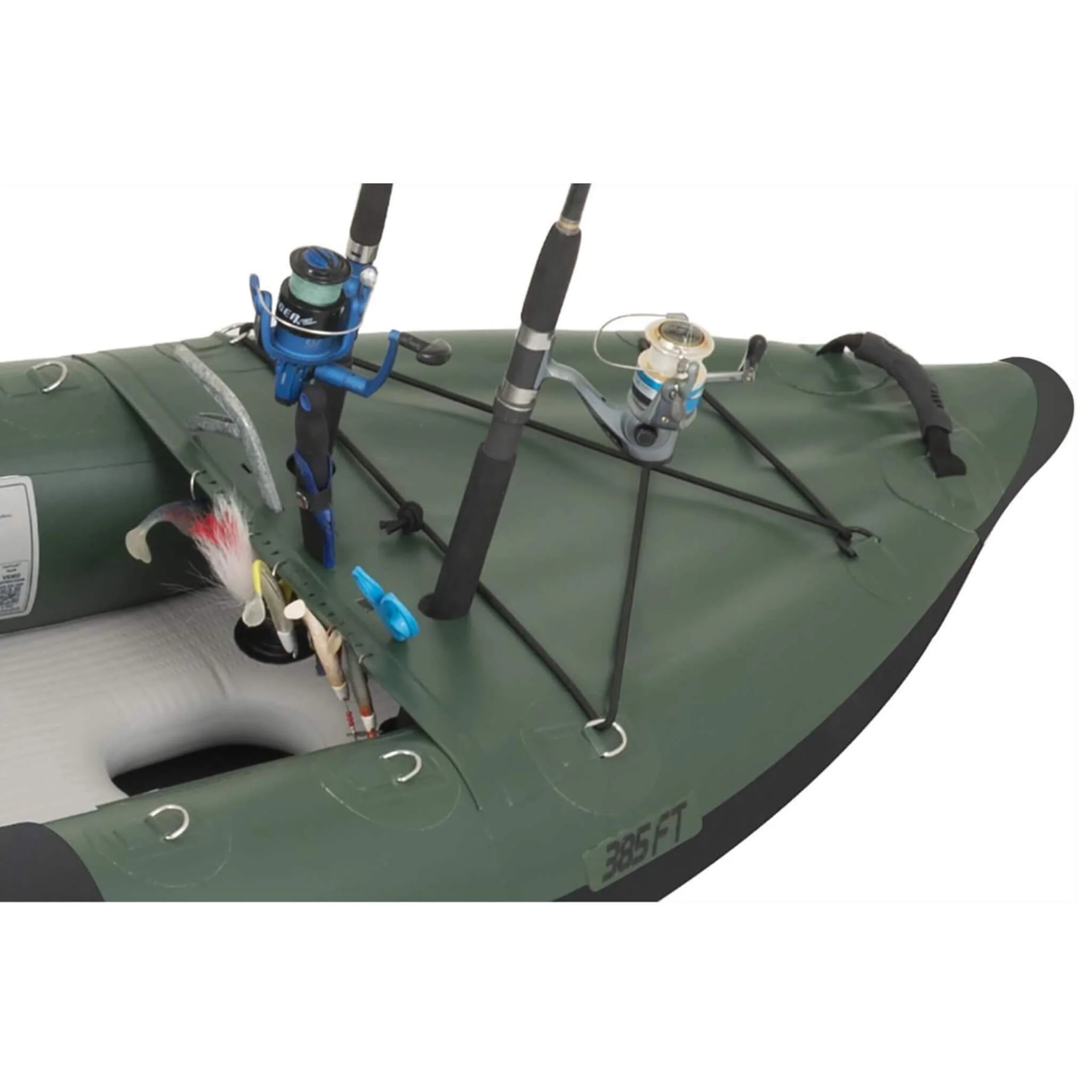 Sea Eagle 385FTA FastTrack 2- Persons Angler Inflatable Hunter Green Fishing Kayak, 12FT [385FTAK] (SAK80139) - Image 8