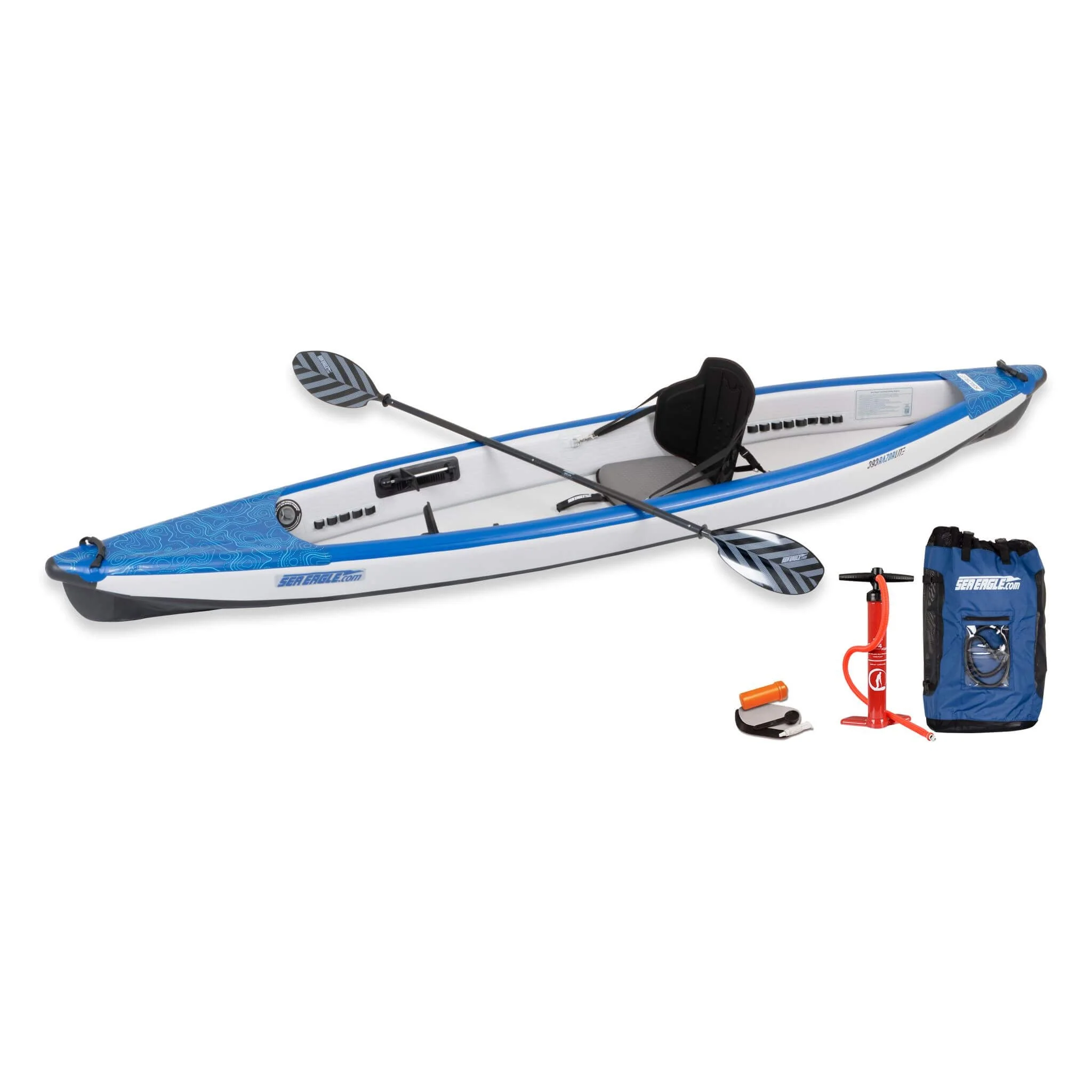 Sea Eagle 393RL RazorLite 1-Person Inflatable Lightweight Kayak With Adjustable Footrests [393RLK] (SAK13961) - Image 10