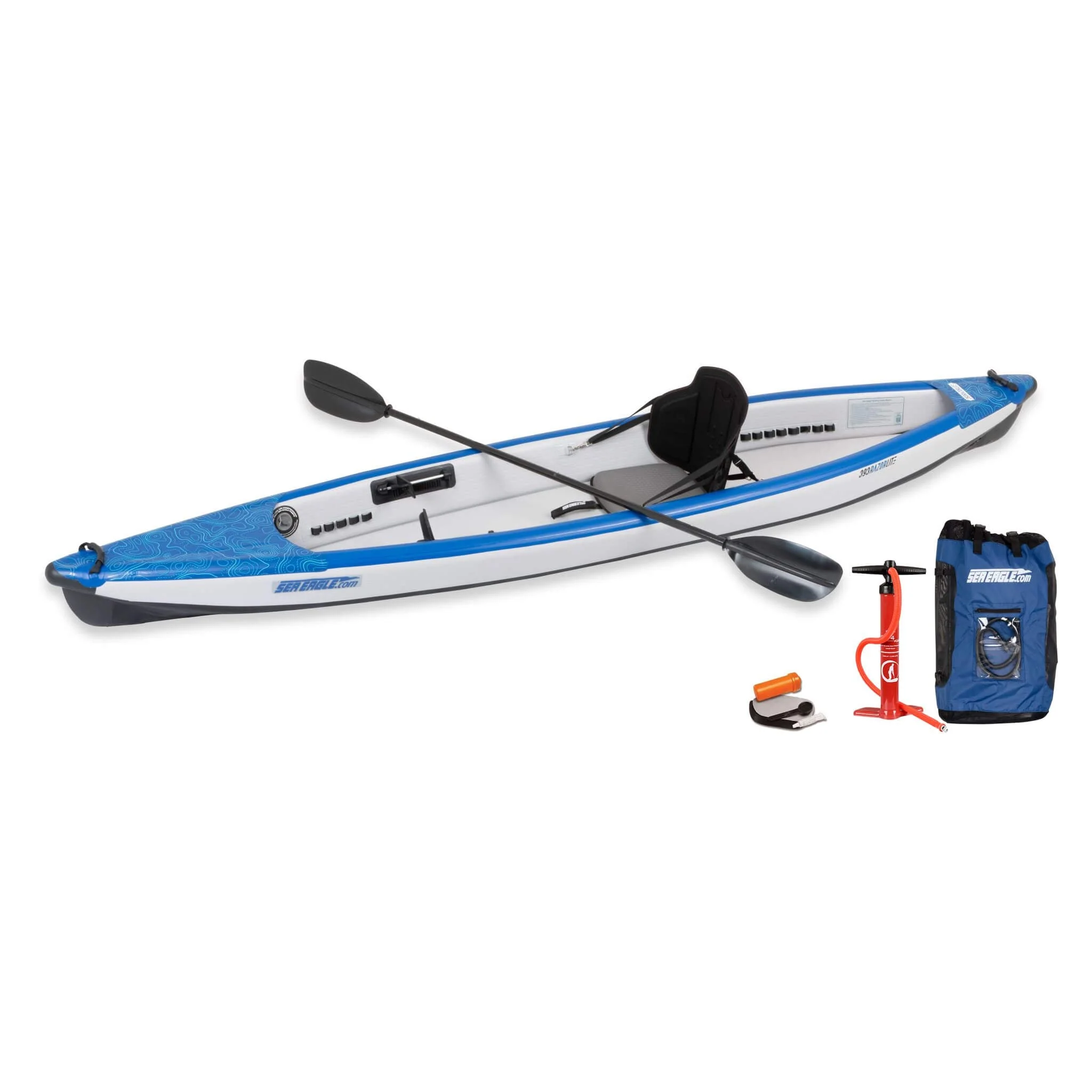 Sea Eagle 393RL RazorLite 1-Person Inflatable Lightweight Kayak With Adjustable Footrests [393RLK] (SAK13961) - Image 11