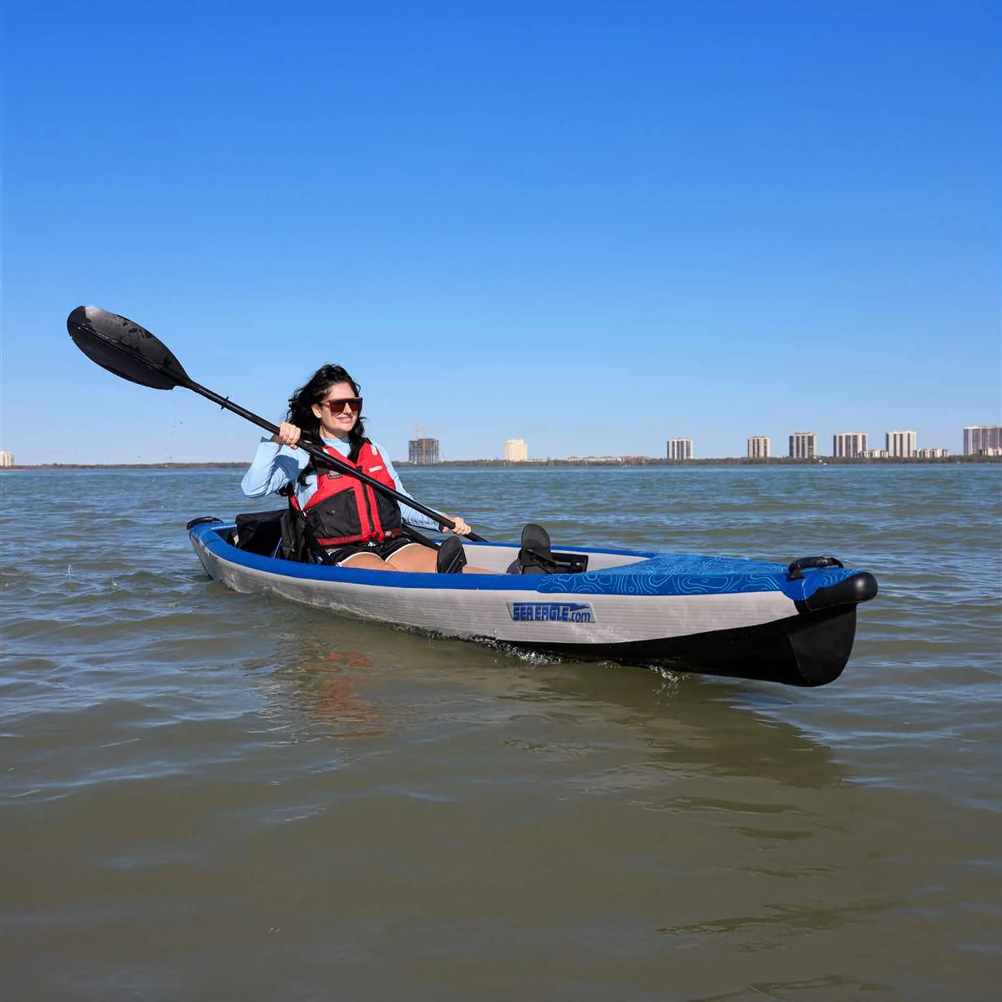 Sea Eagle 393RL RazorLite 1-Person Inflatable Lightweight Kayak With Adjustable Footrests [393RLK] (SAK13961) - Image 5
