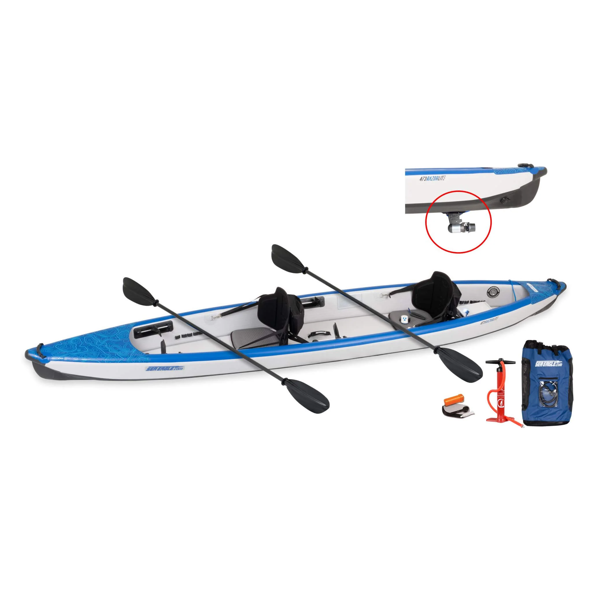 Sea Eagle 473RL RazorLite 2-Person Inflatable Kayak With Adjustable Footrests [473RLK] (SAK98601) - Image 9
