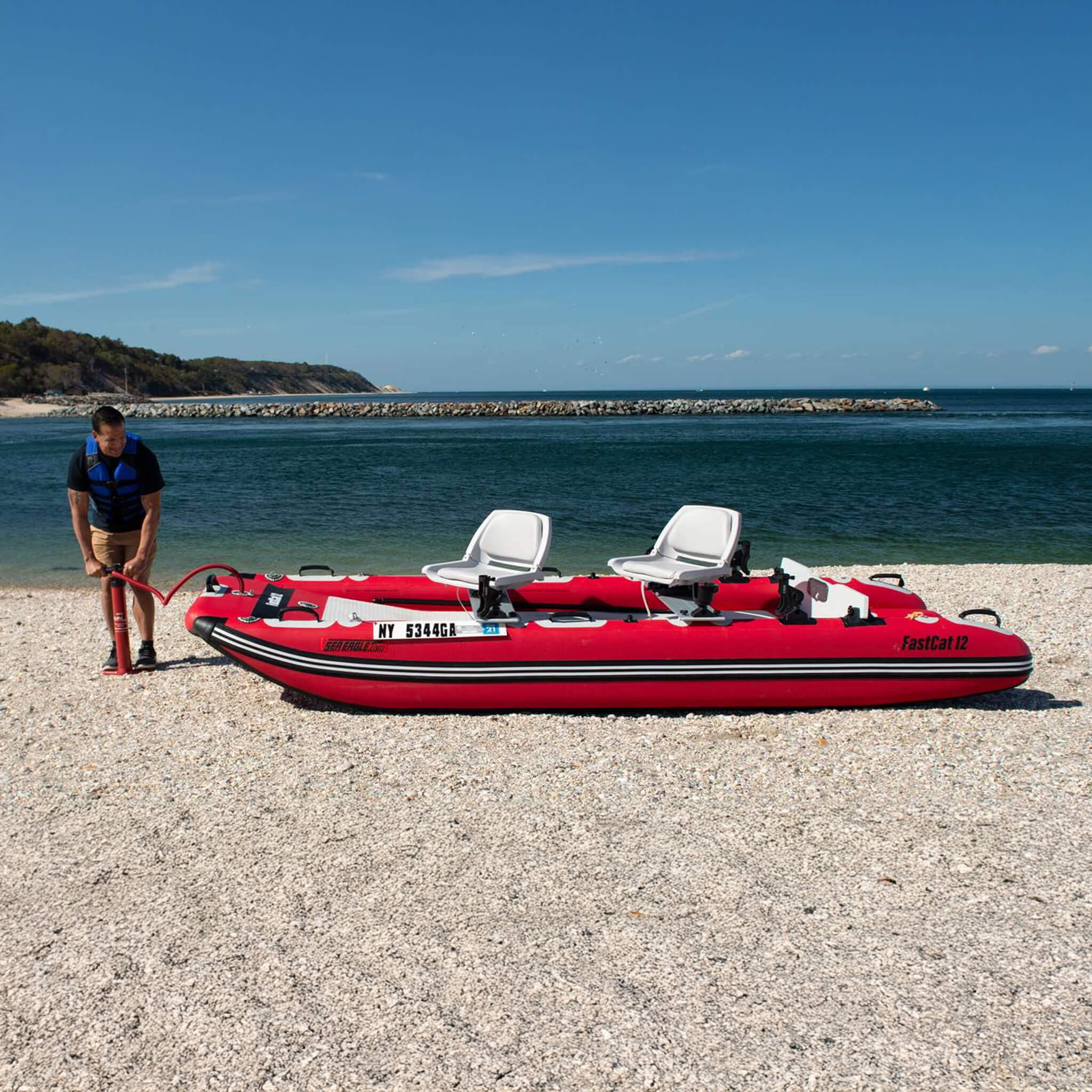 Sea Eagle Boats FastCat12™ Catamaran Inflatable Boat, 13FT [FASTCAT12K] (SAK29684) - Image 7