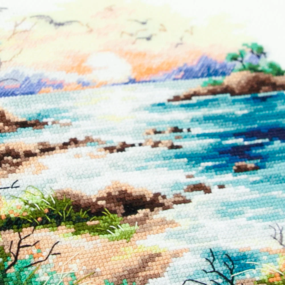 Sea Sunset 70-16 Counted Cross-Stitch Kit - Image 4