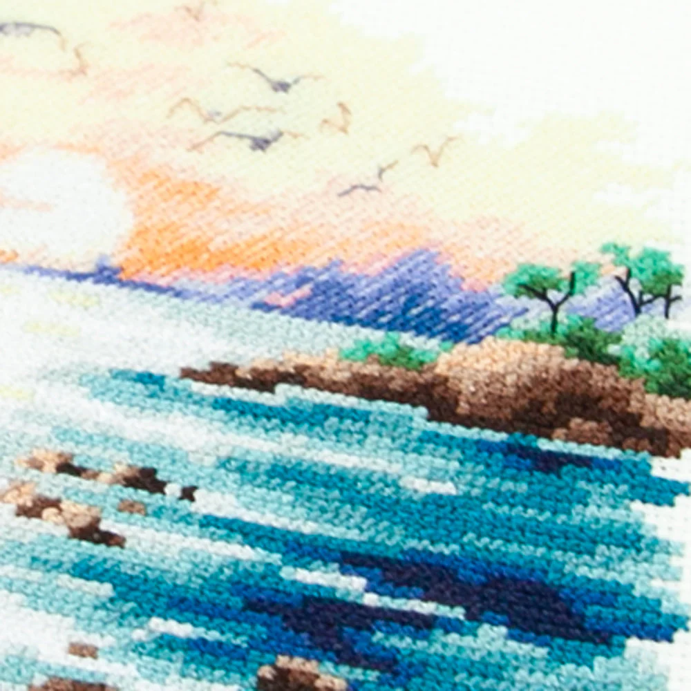 Sea Sunset 70-16 Counted Cross-Stitch Kit - Image 6