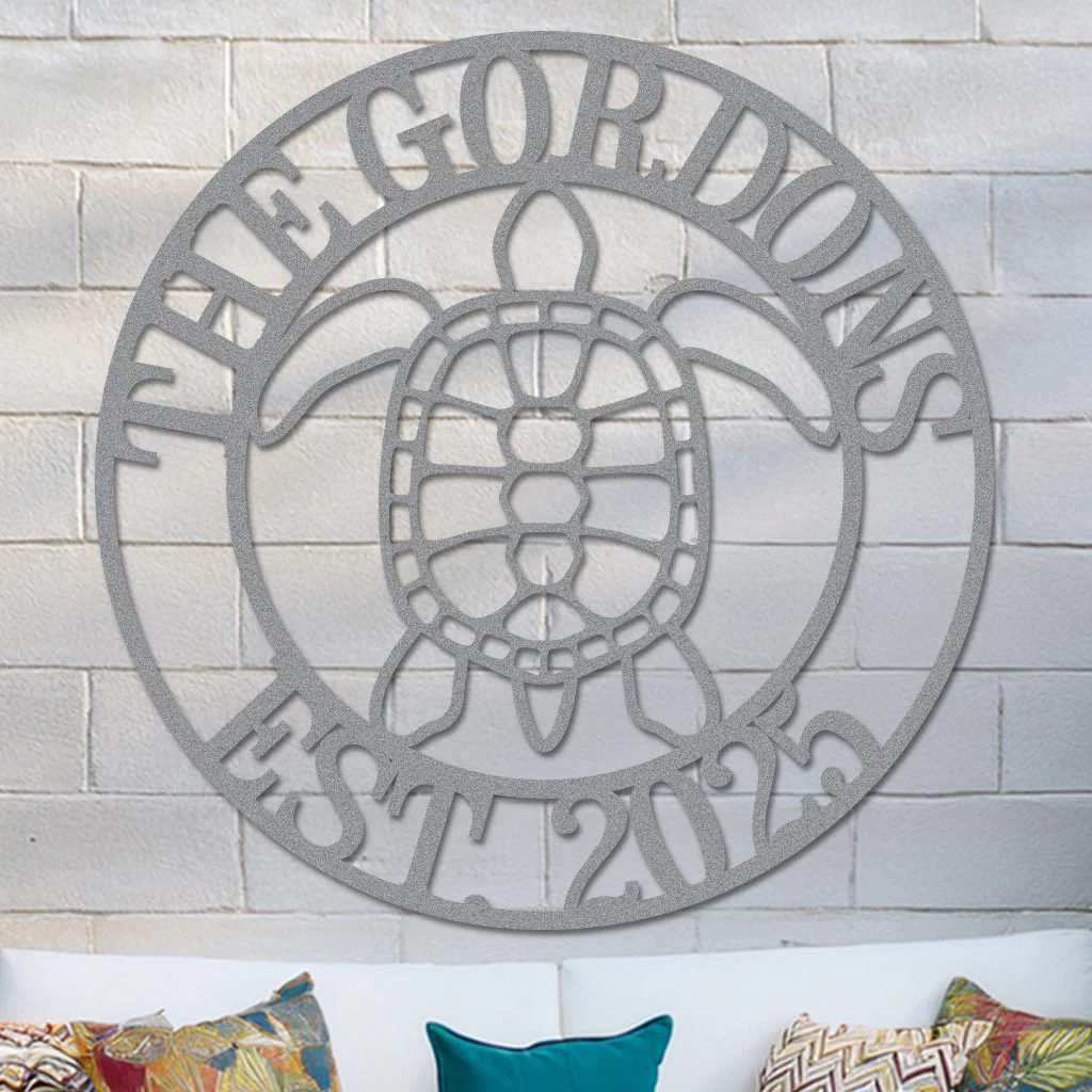 Sea Turtle Family Name Sign - Image 4